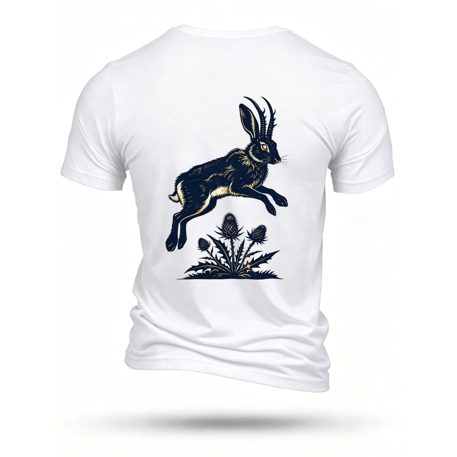 White T-shirt, back print