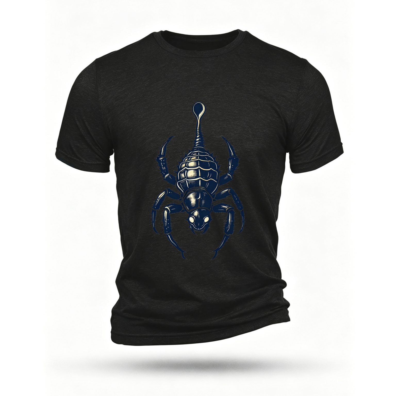 Black T-shirt, front print