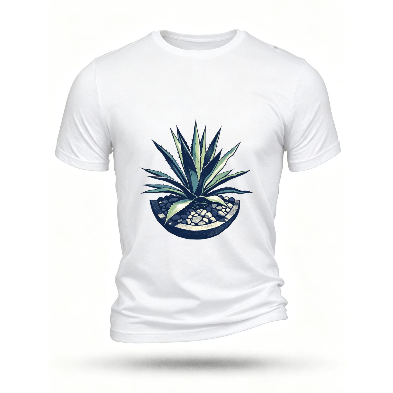 White T-shirt, front print