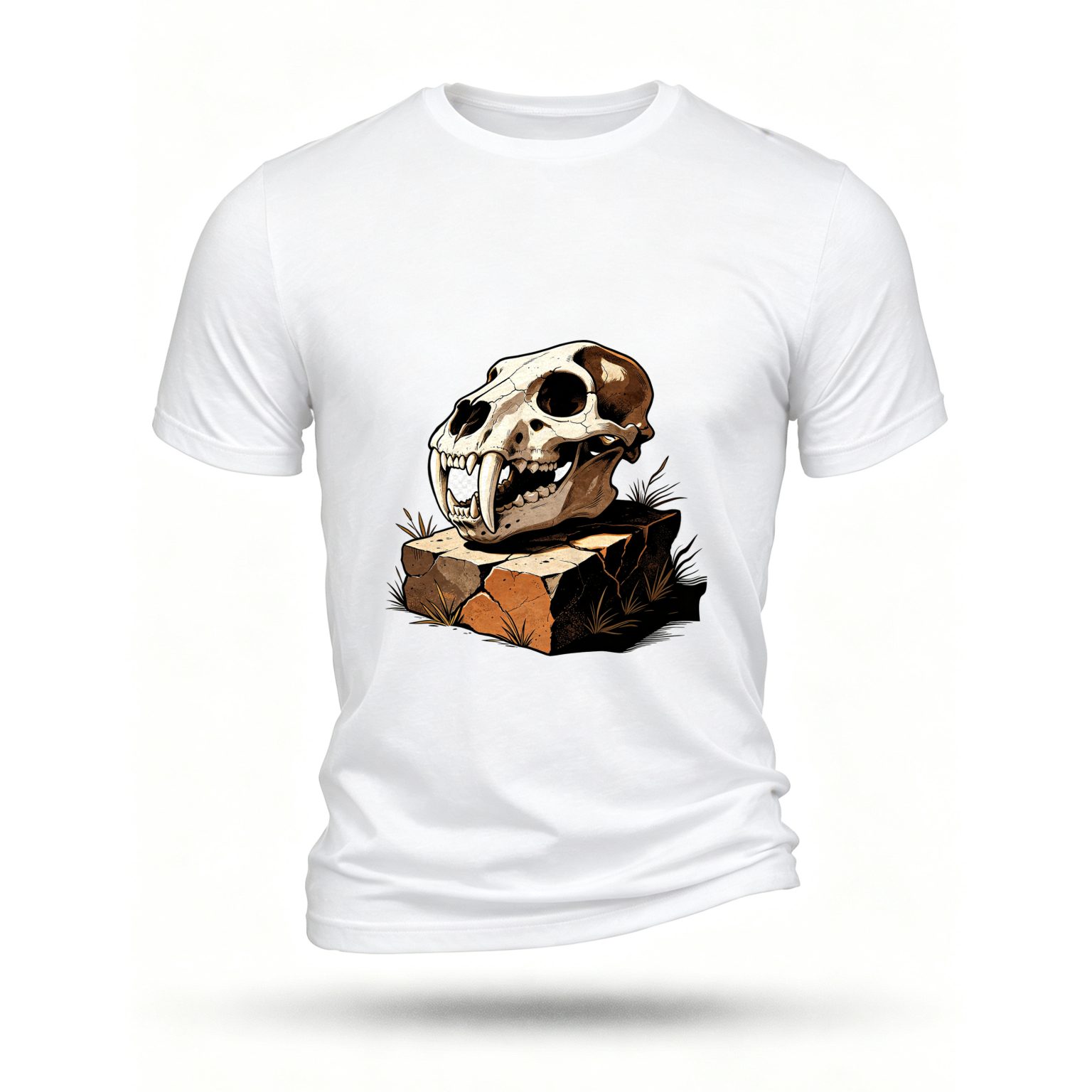 White T-shirt, front print