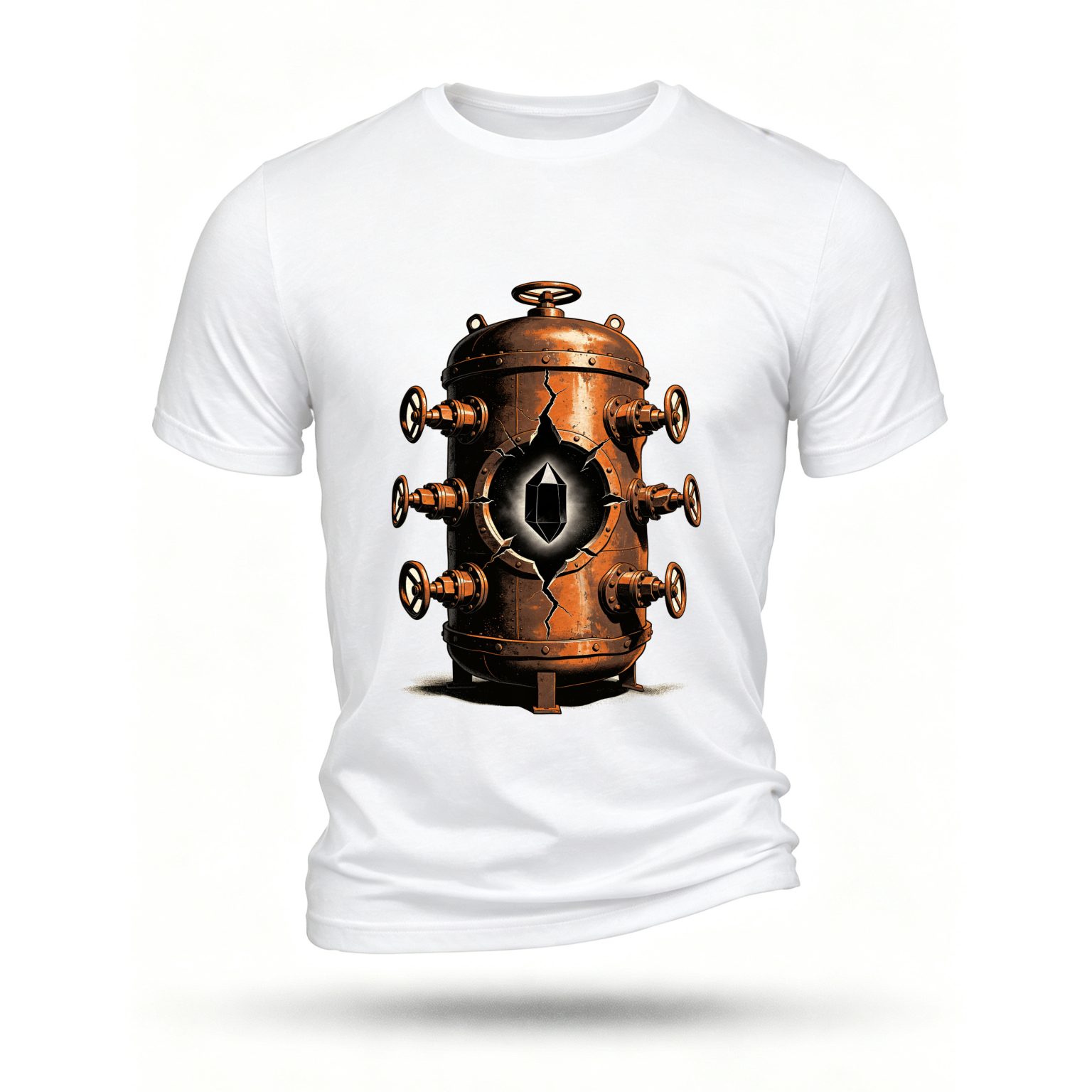White T-shirt, front print