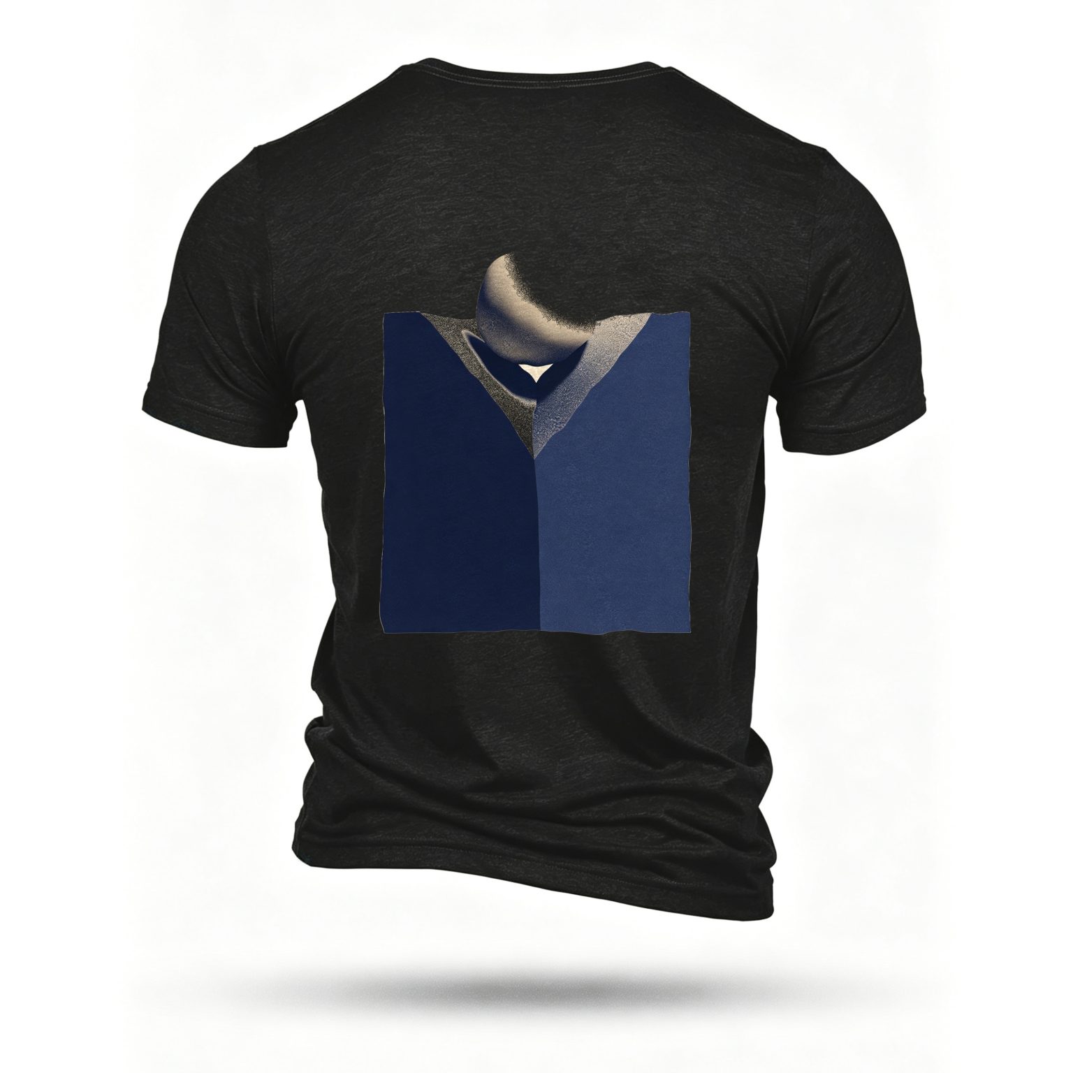Black T-shirt, back print