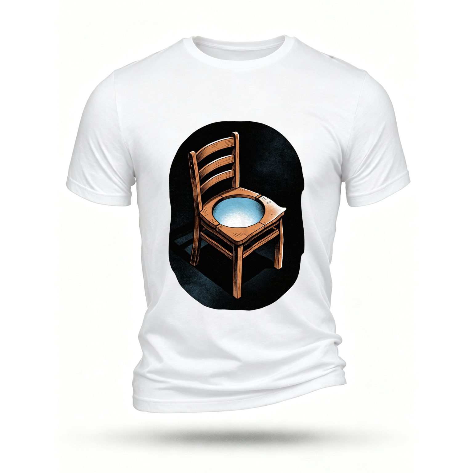 White T-shirt, front print