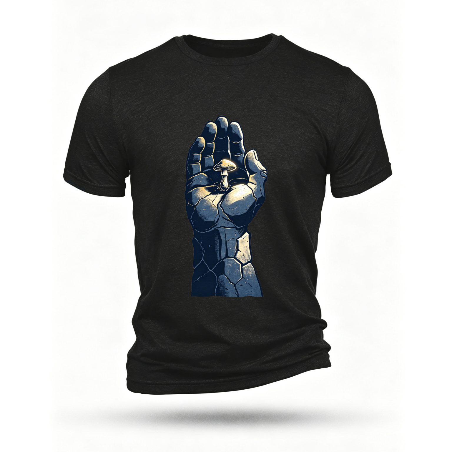 Black T-shirt, front print