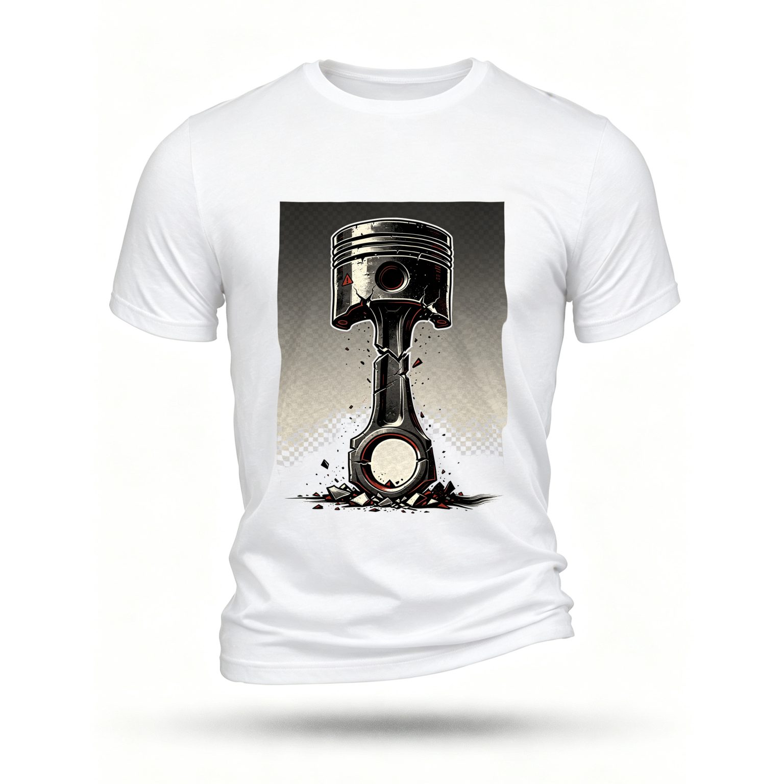 White T-shirt, front print