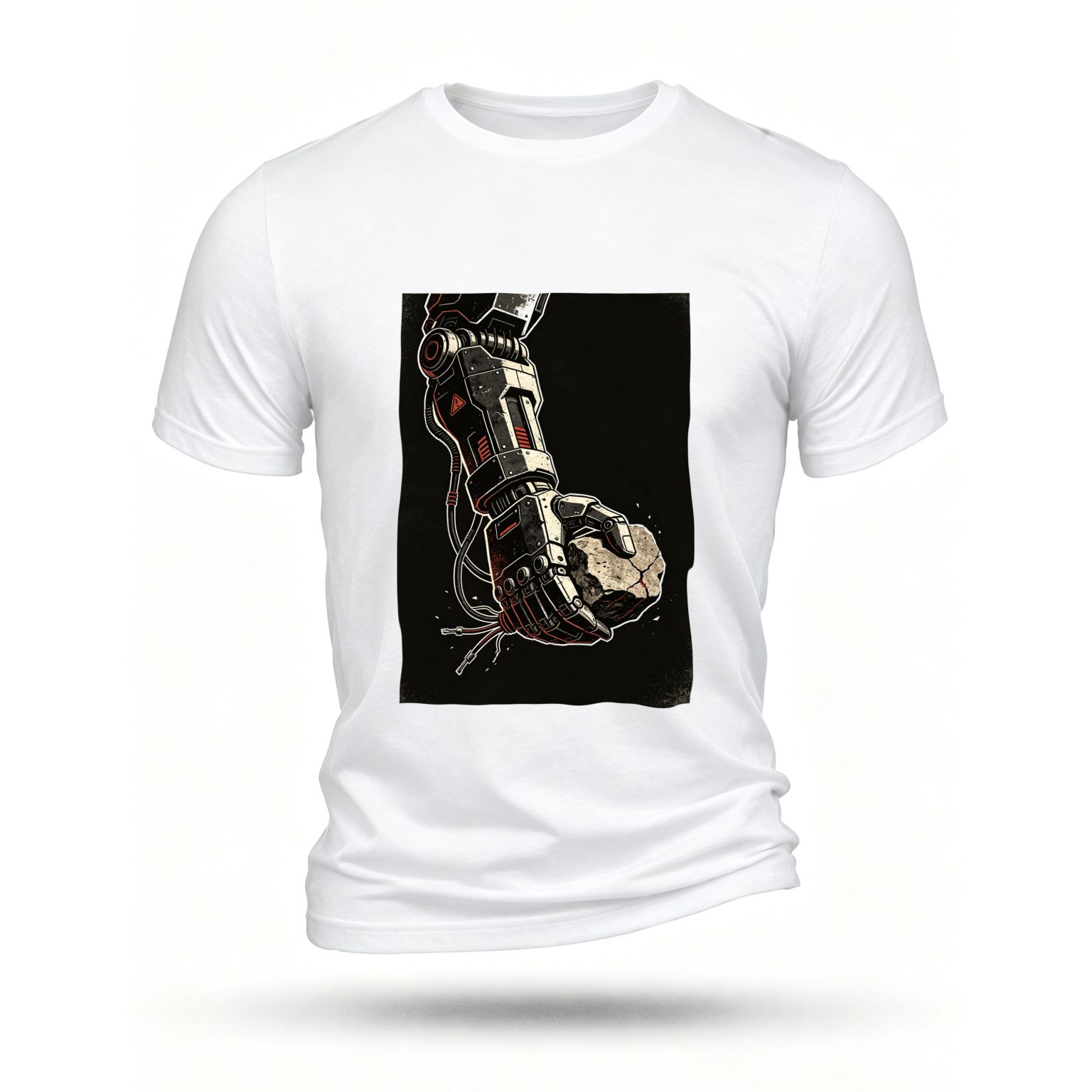 White T-shirt, front print