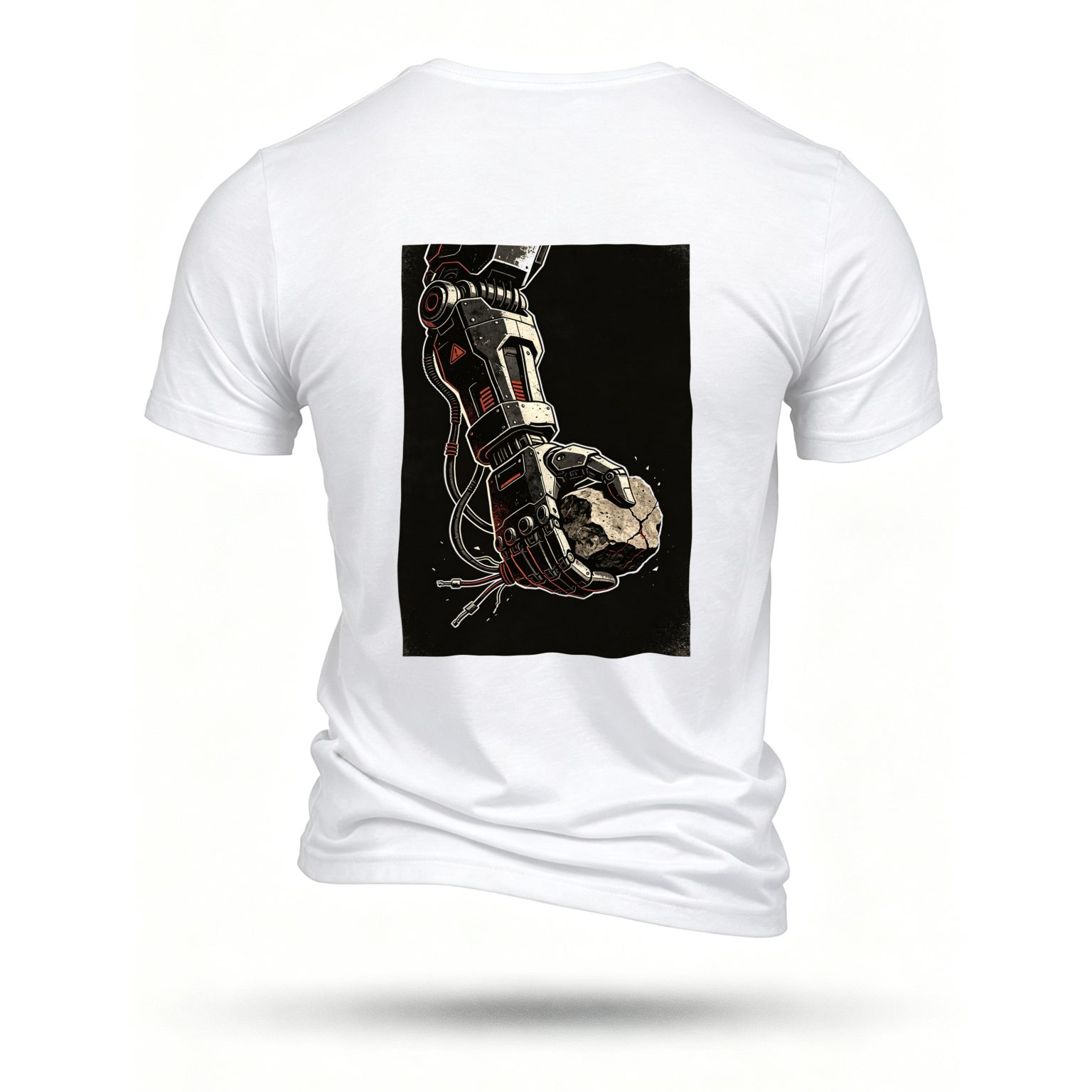 White T-shirt, back print
