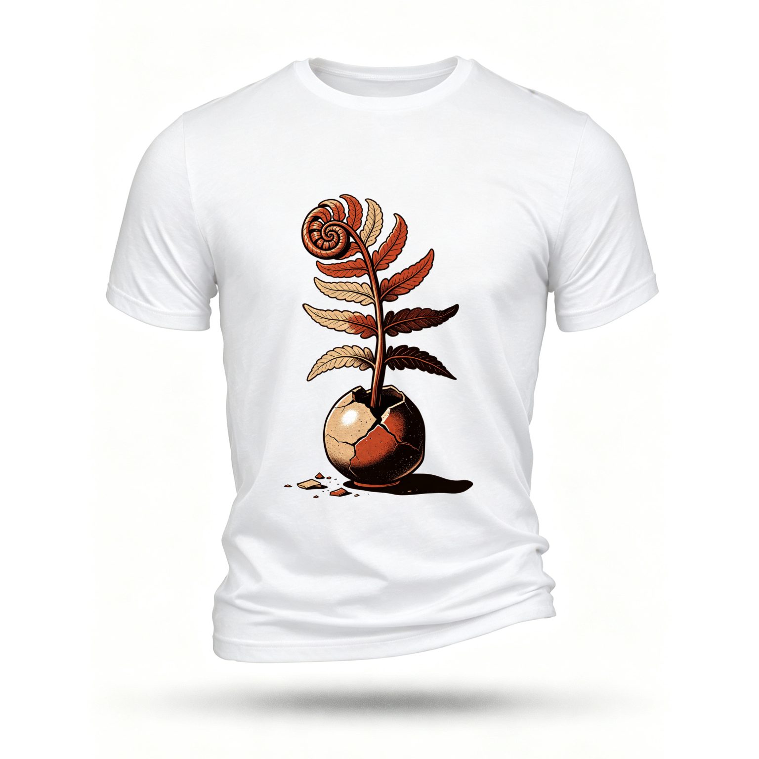 White T-shirt, front print