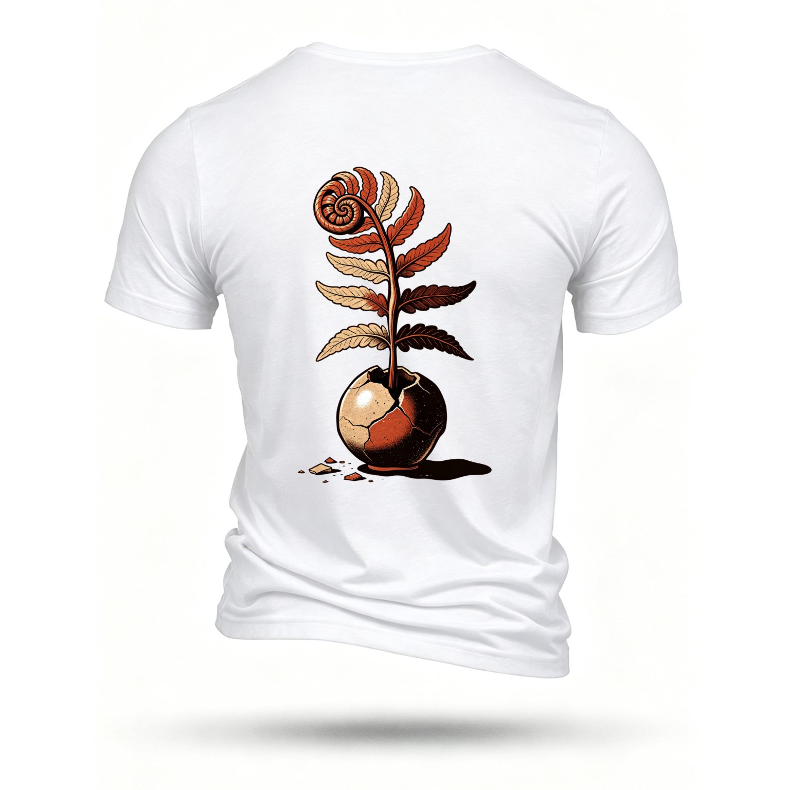 White T-shirt, back print
