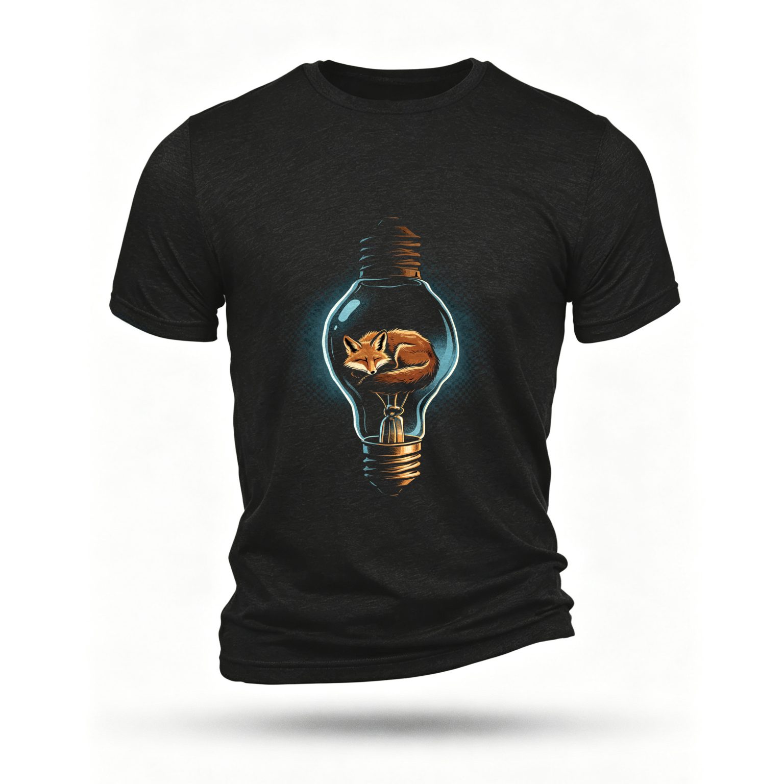 Black T-shirt, front print