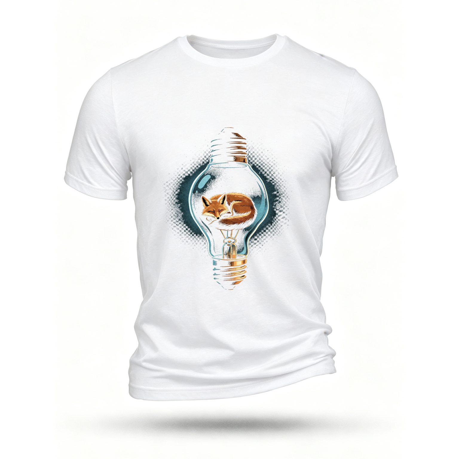 White T-shirt, front print