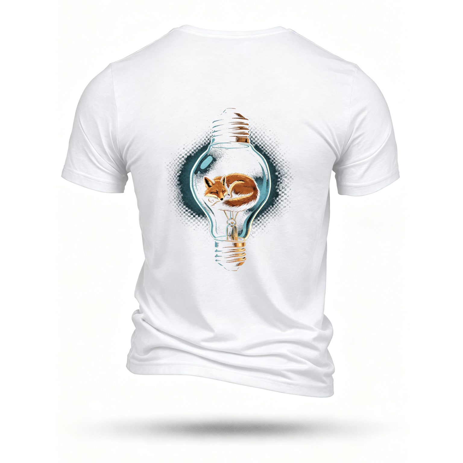 White T-shirt, back print