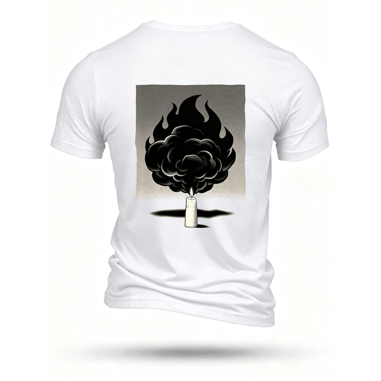 White T-shirt, back print