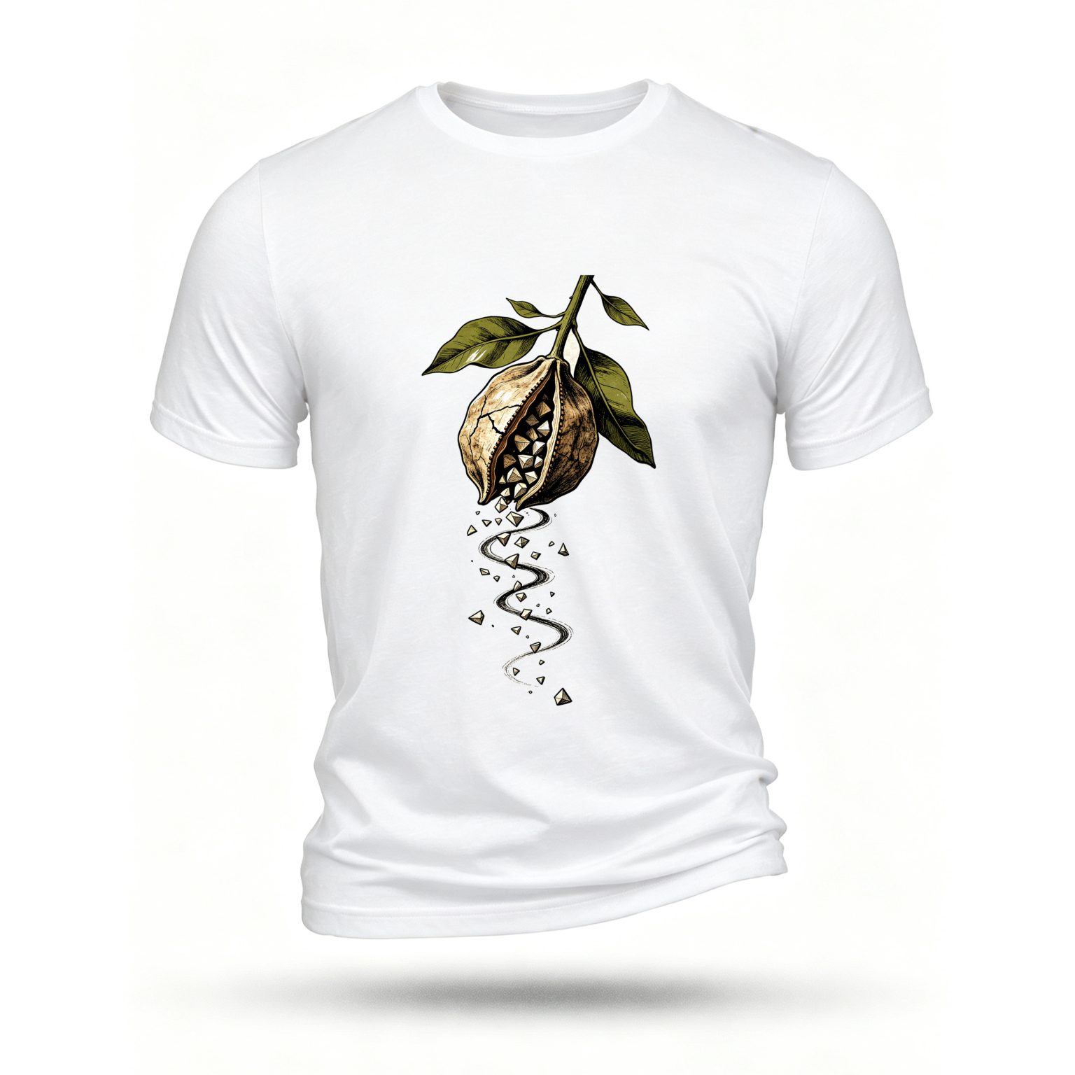 White T-shirt, front print