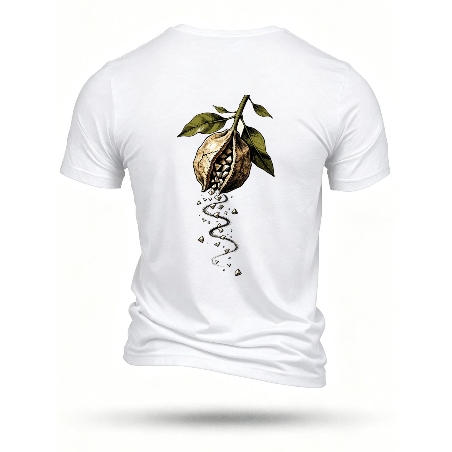White T-shirt, back print