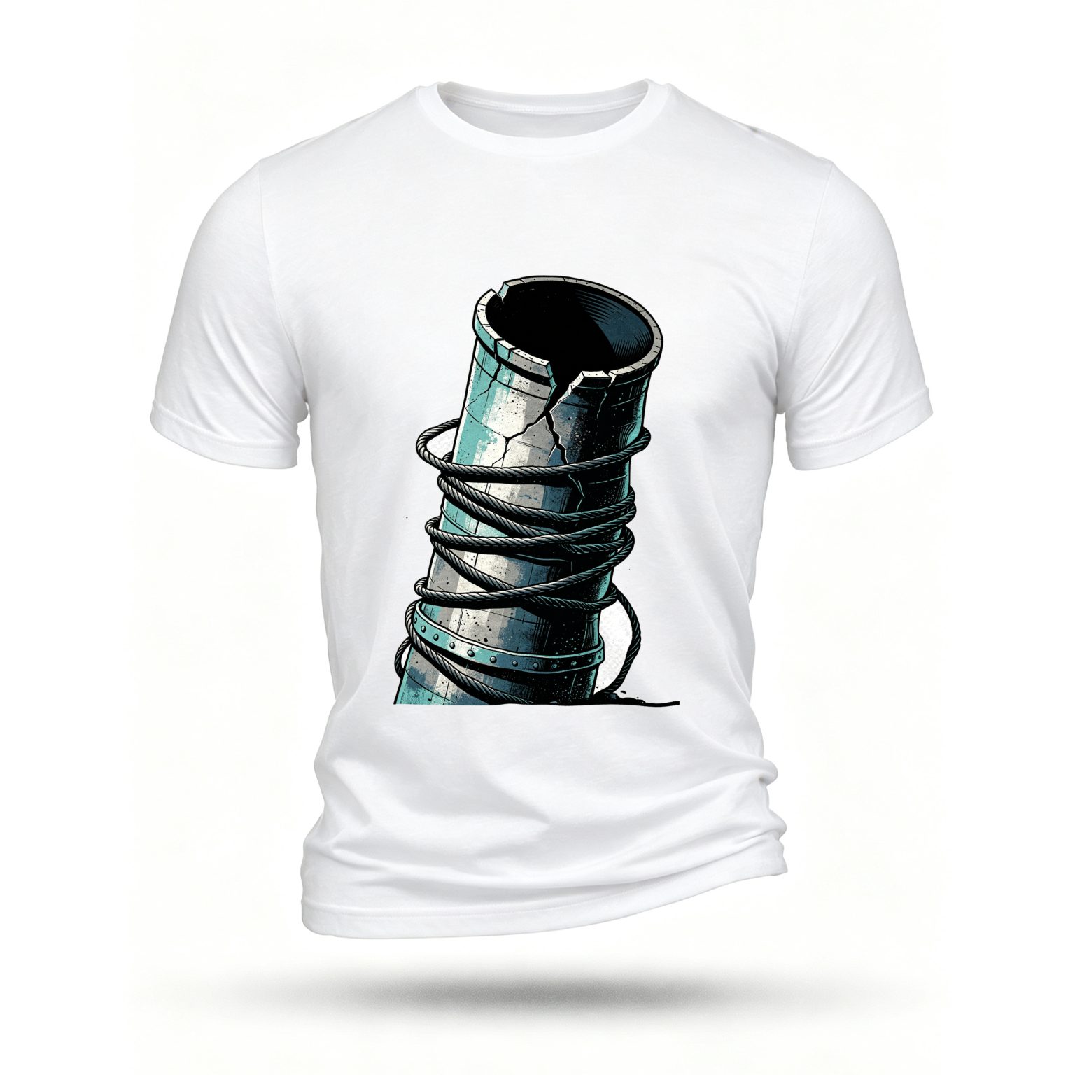 White T-shirt, front print