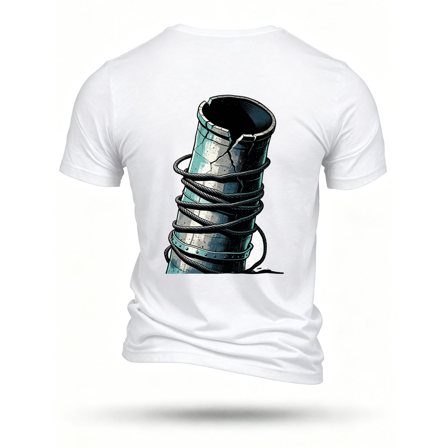White T-shirt, back print
