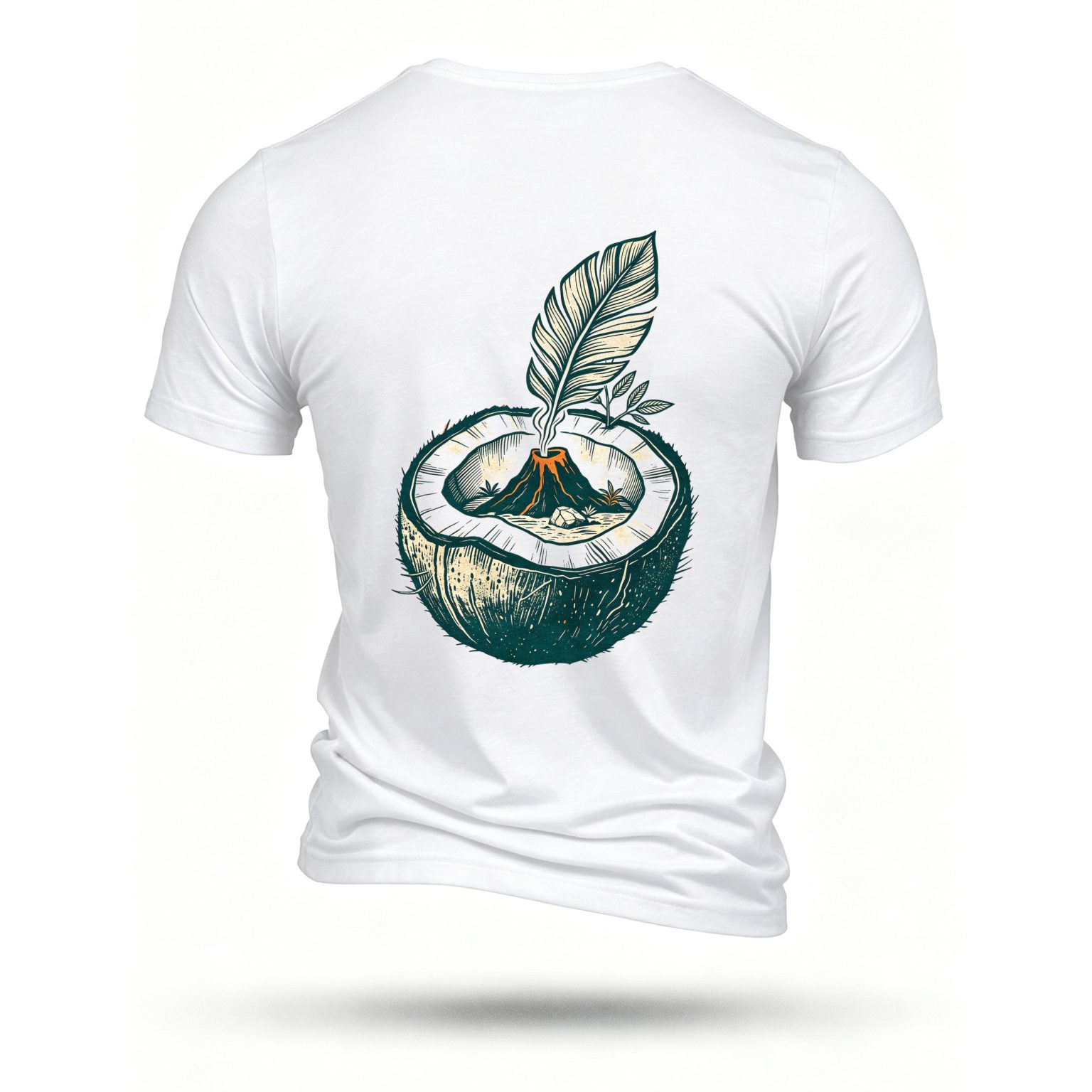 White T-shirt, back print