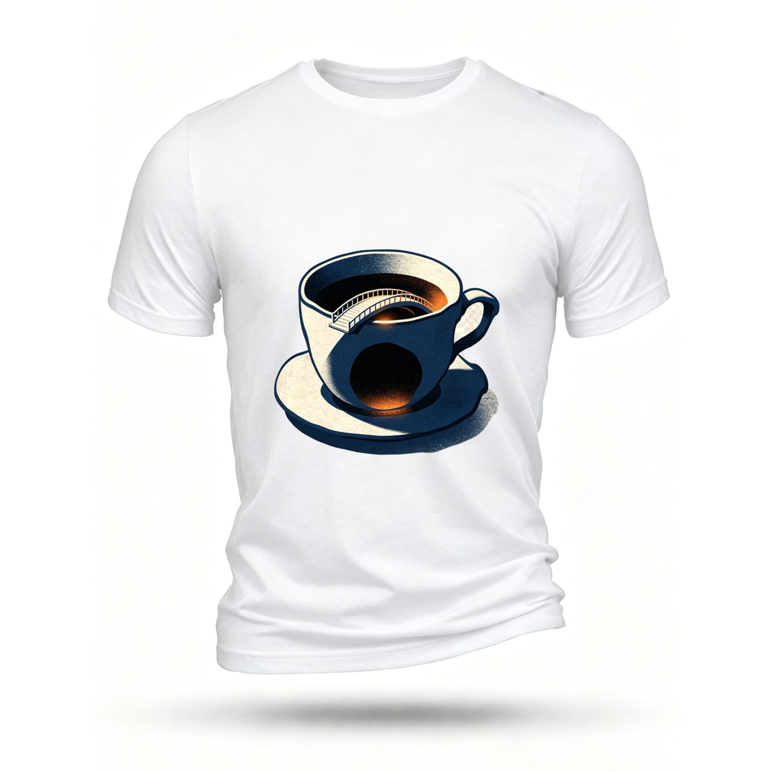 White T-shirt, front print