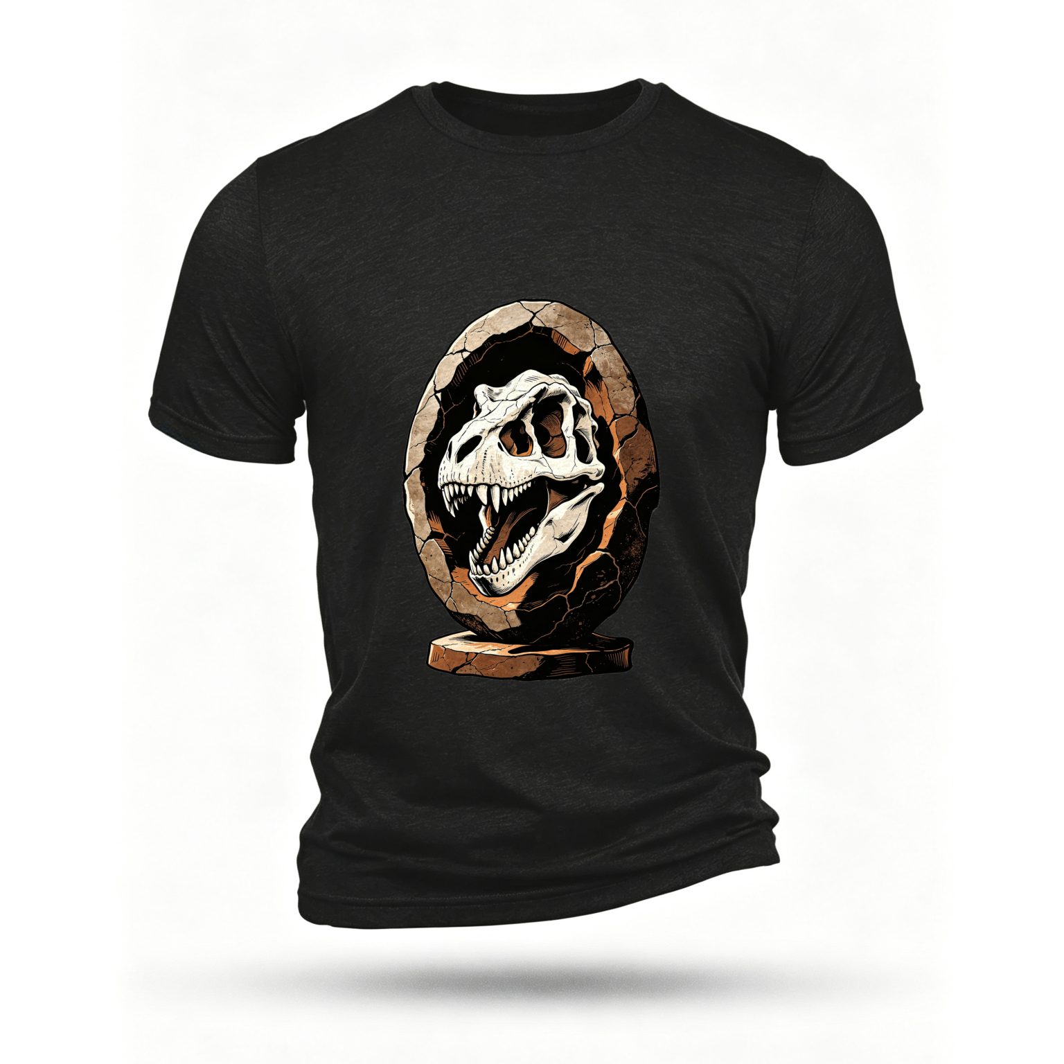 Black T-shirt, front print