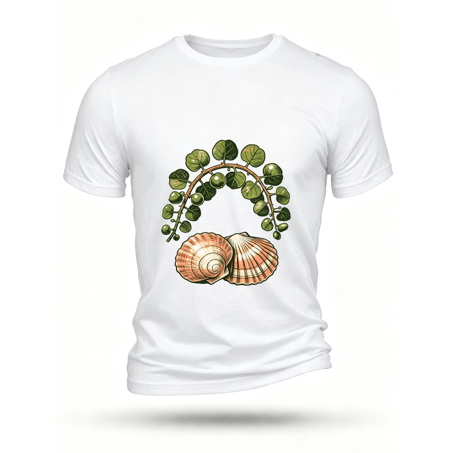 White T-shirt, front print