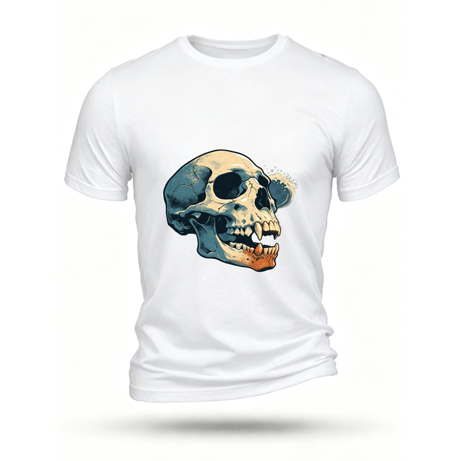 White T-shirt, front print