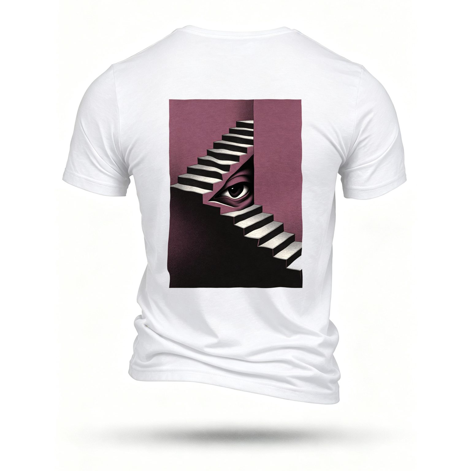 White T-shirt, back print