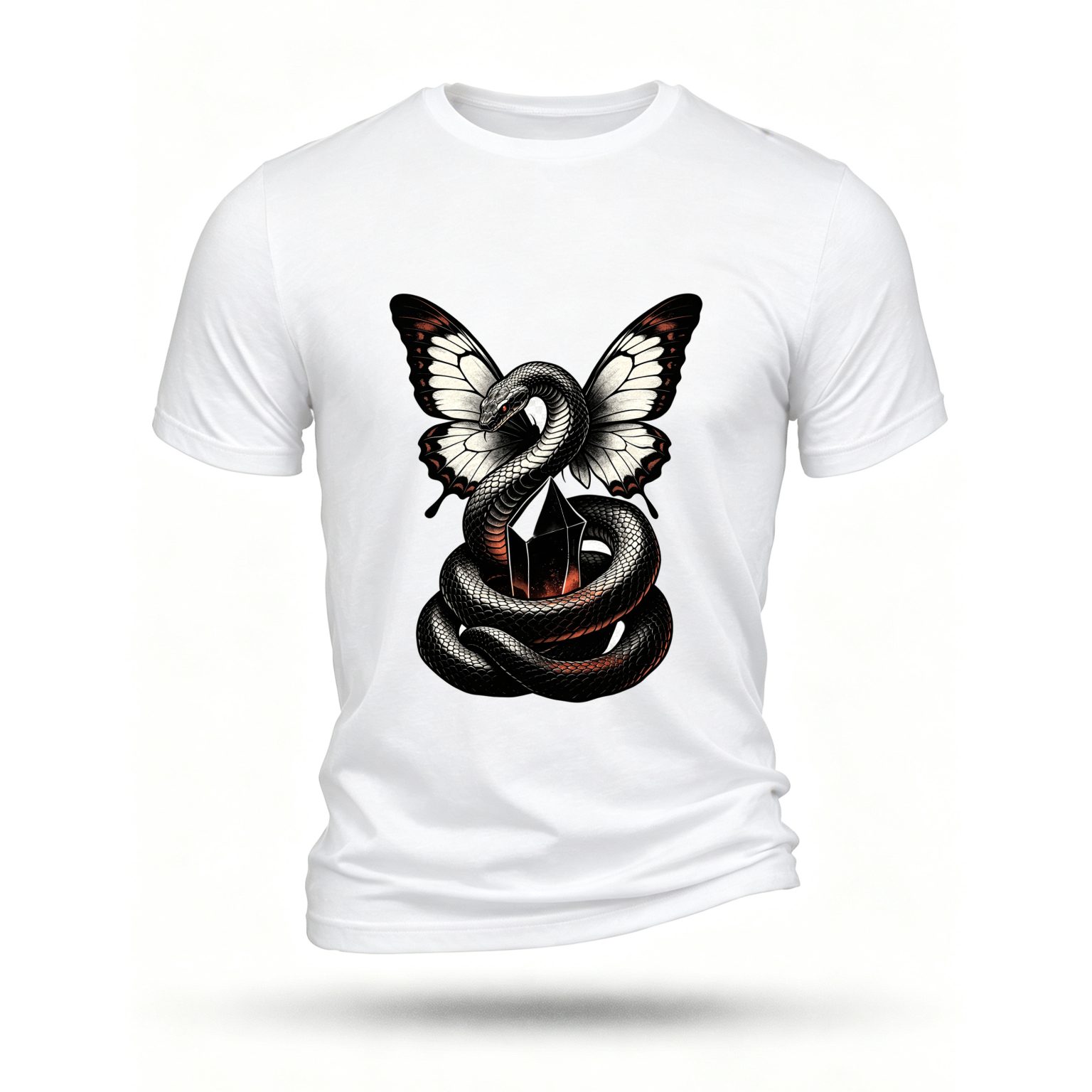 White T-shirt, front print