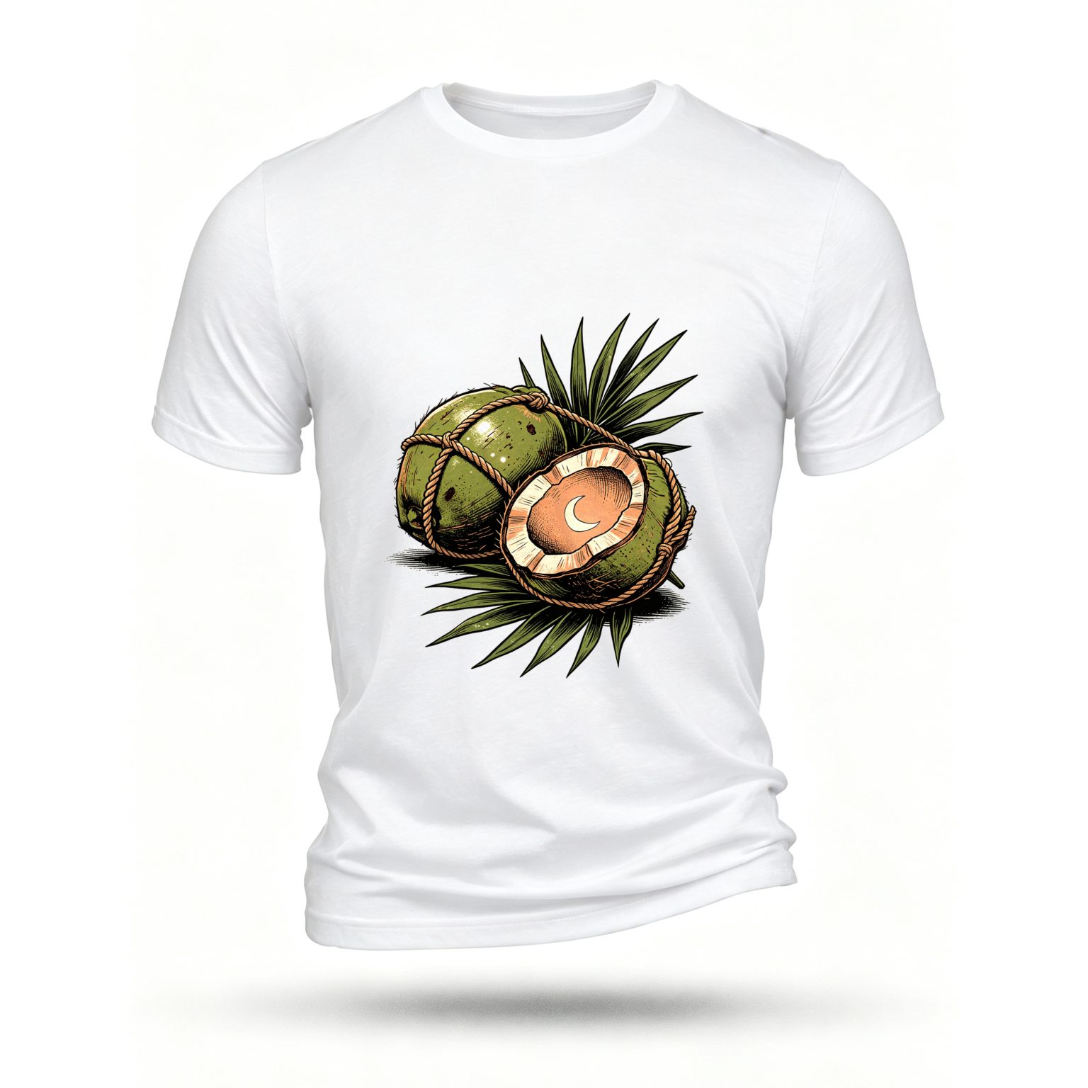 White T-shirt, front print