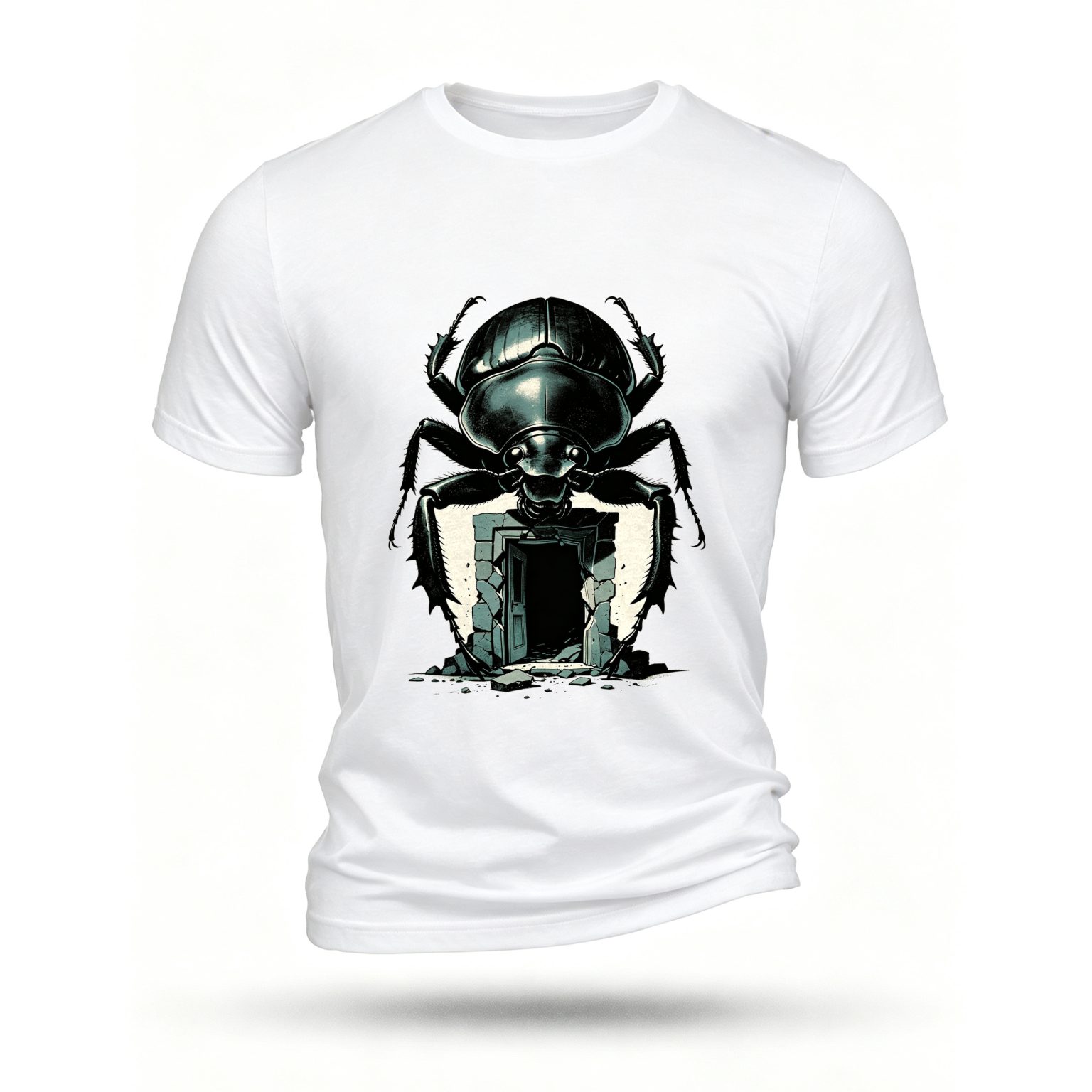 White T-shirt, front print