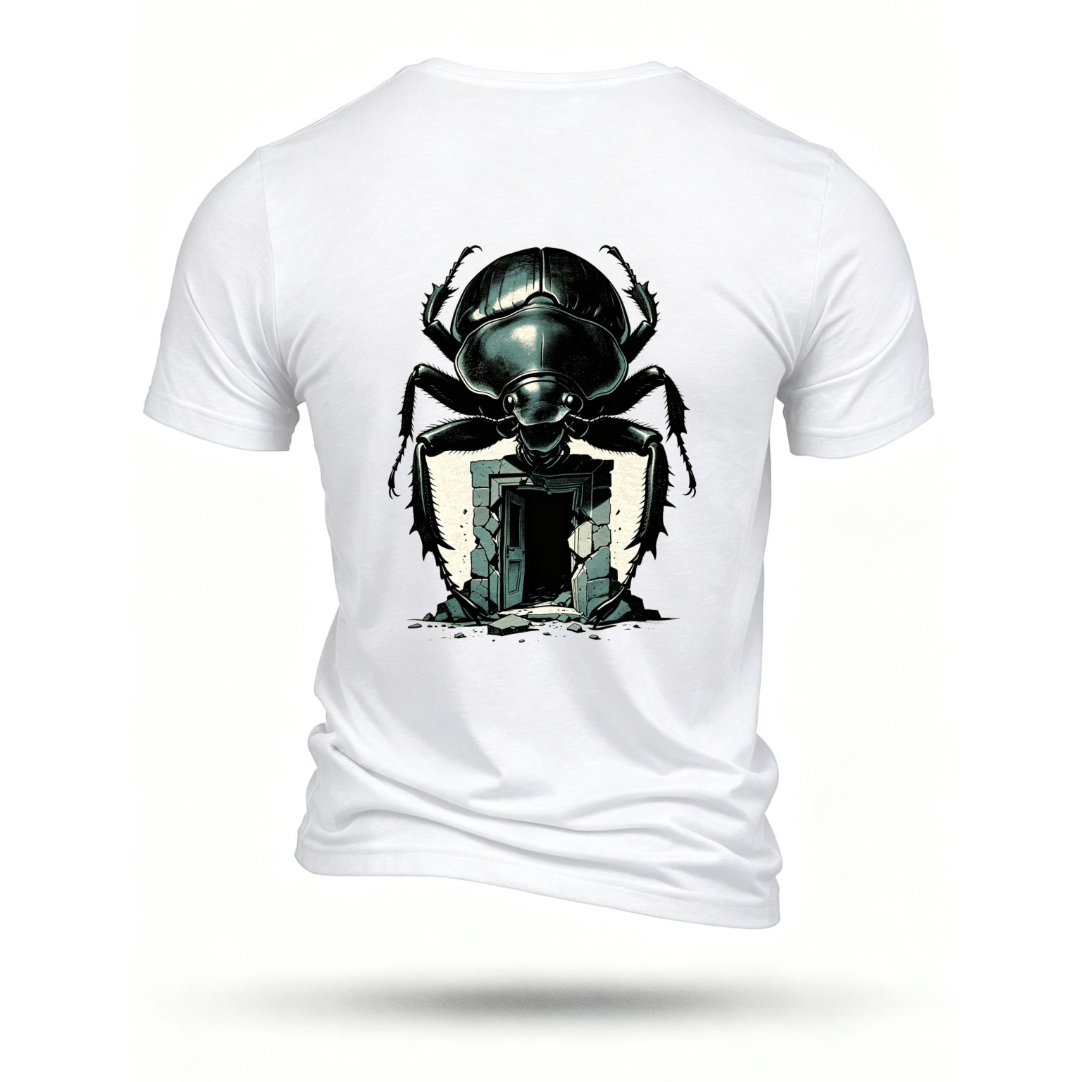 White T-shirt, back print
