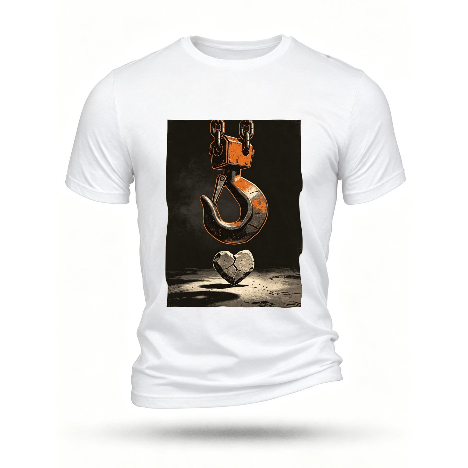 White T-shirt, front print