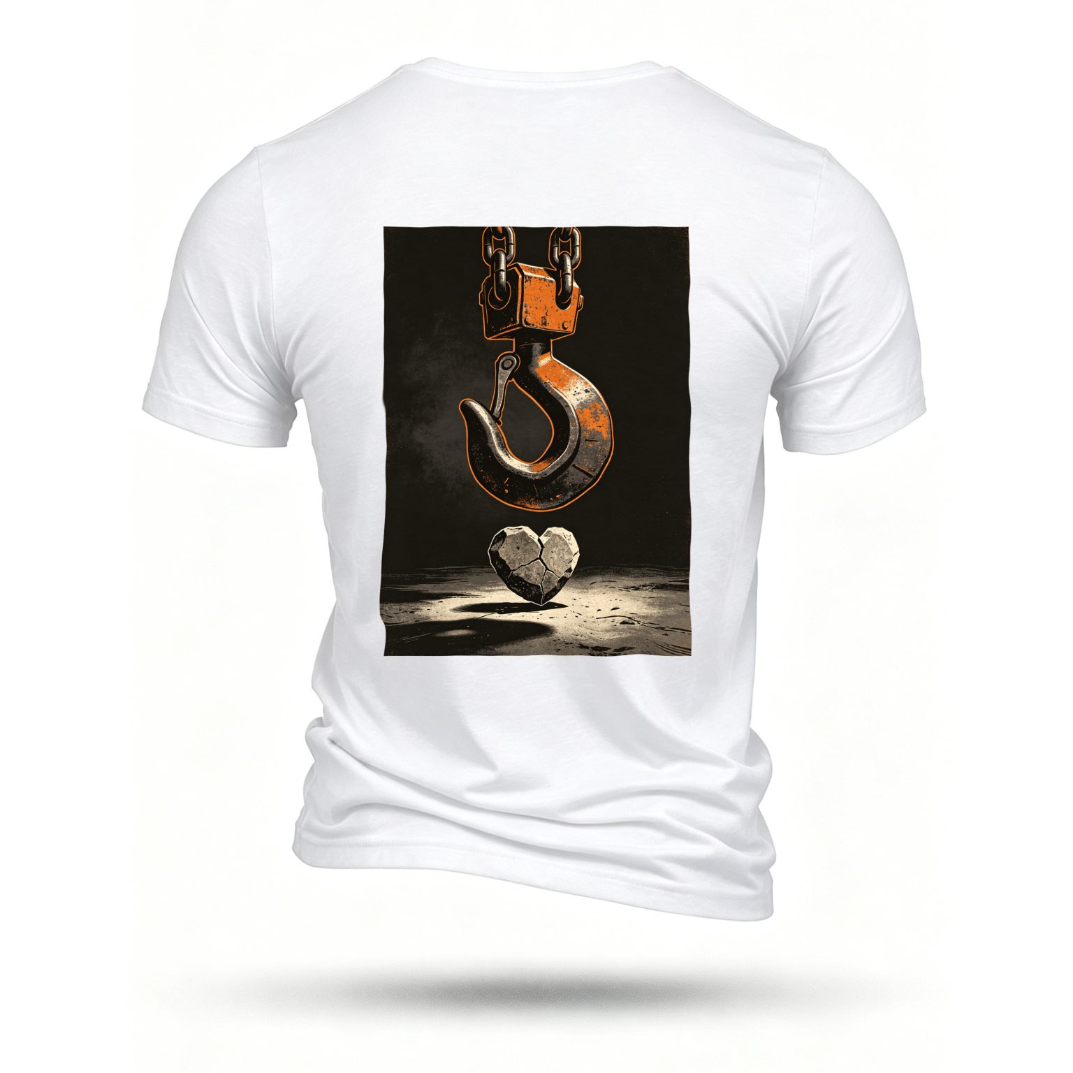 White T-shirt, back print