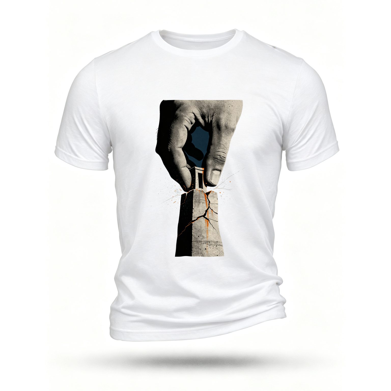 White T-shirt, front print