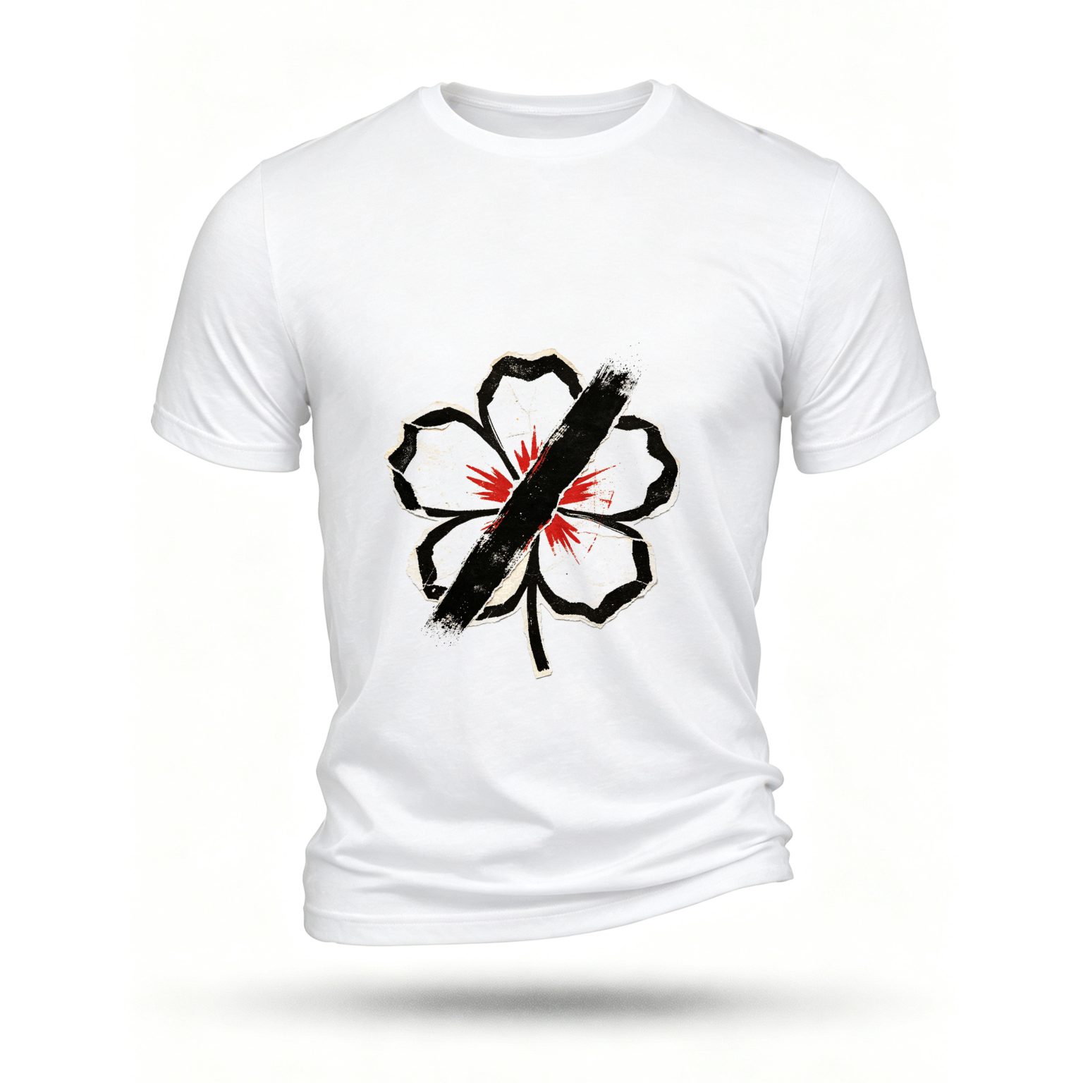 White T-shirt, front print