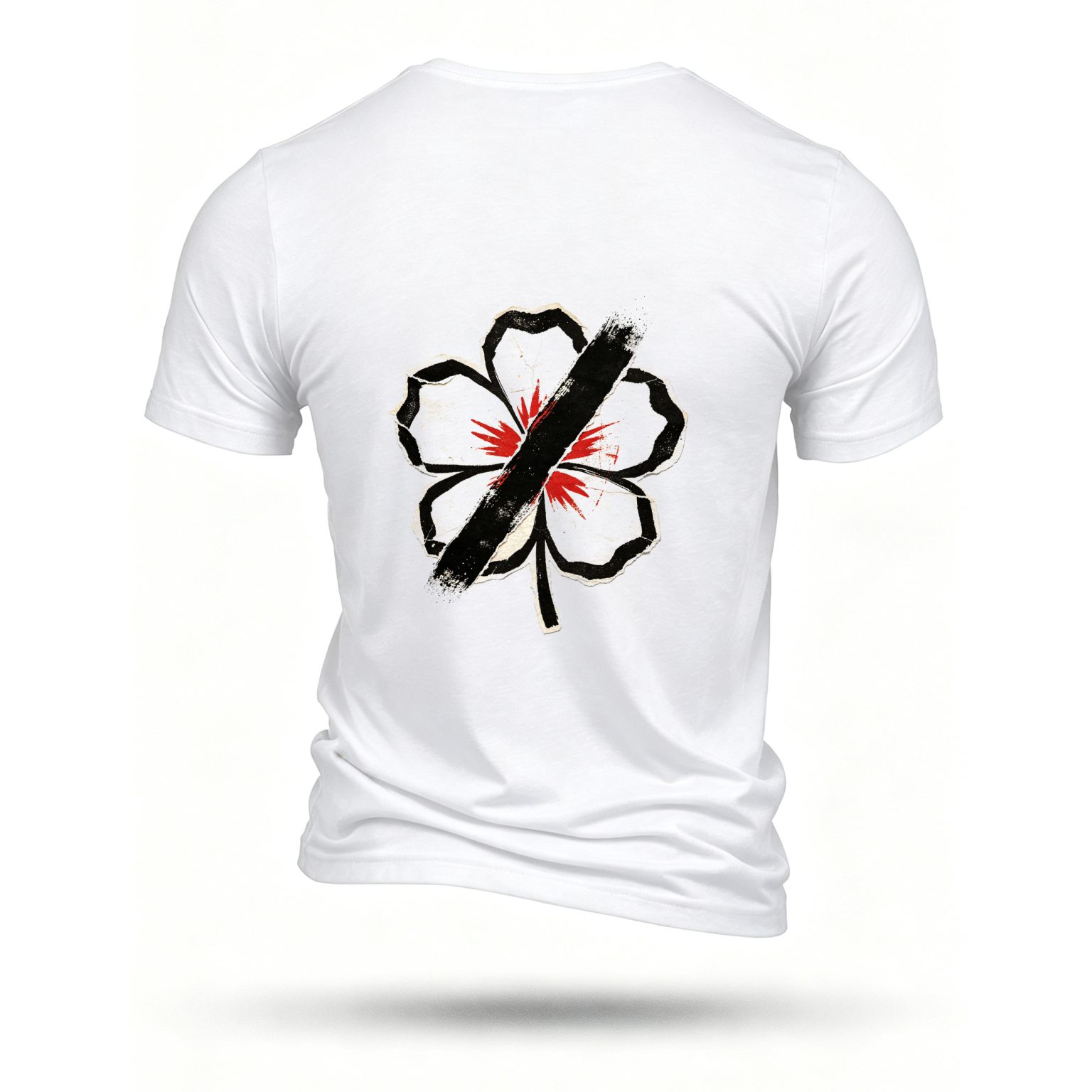 White T-shirt, back print