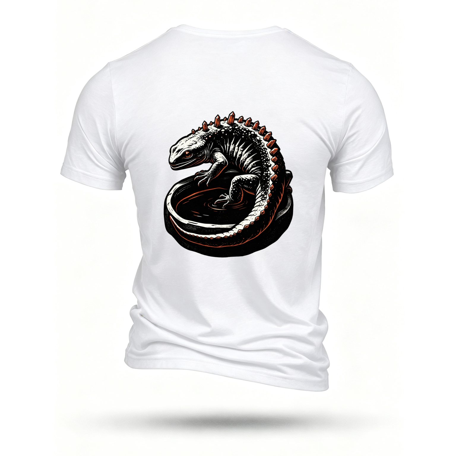 White T-shirt, back print