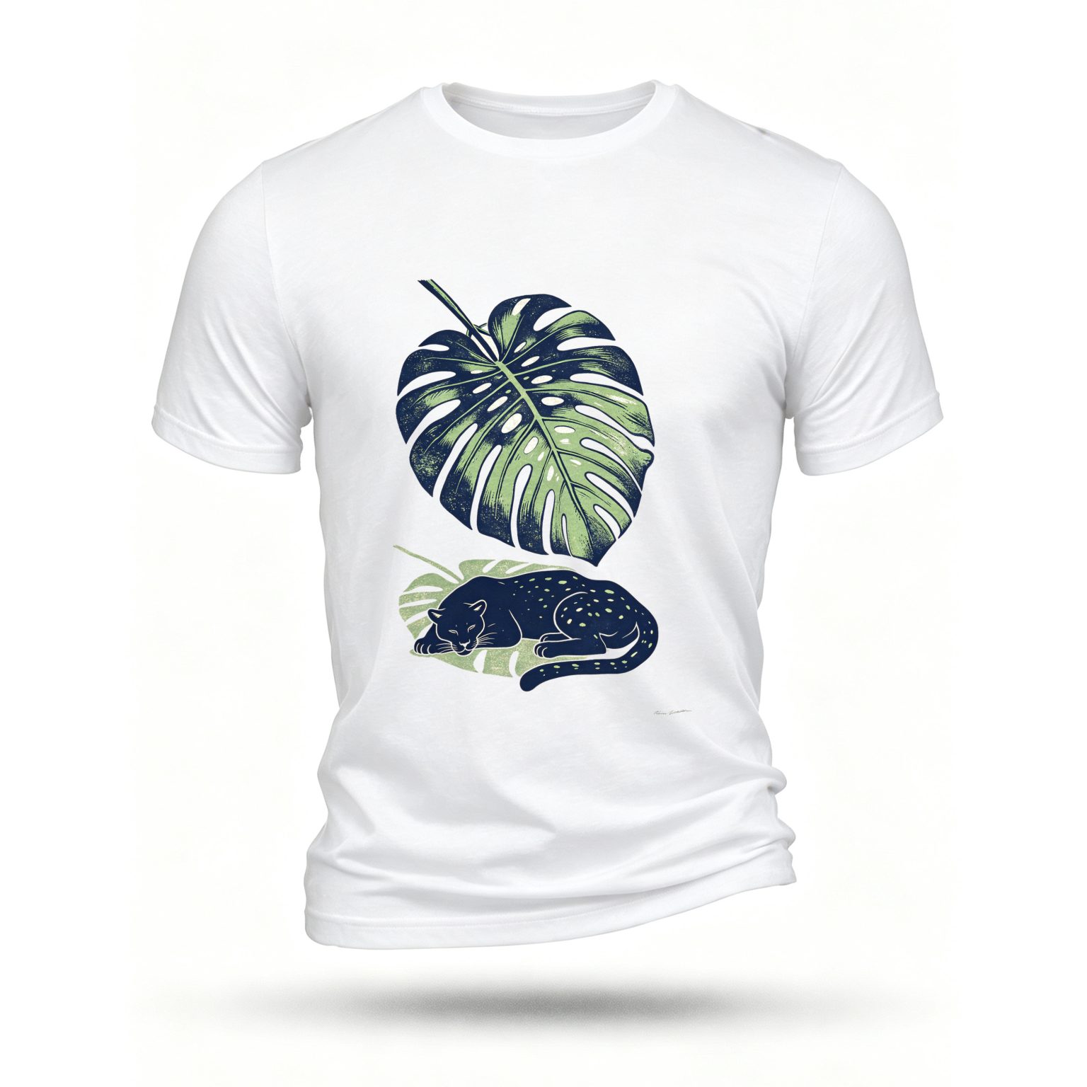 White T-shirt, front print