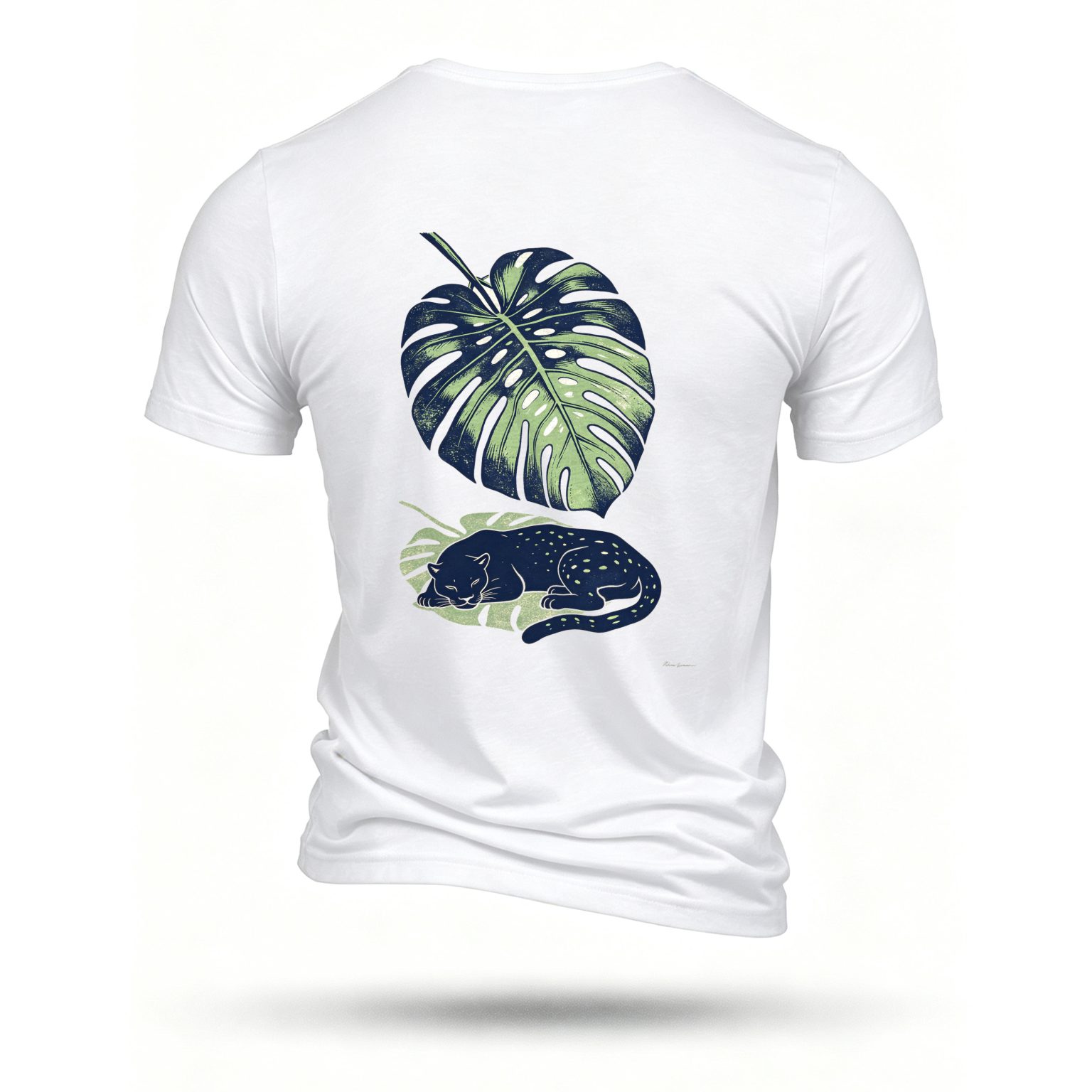 White T-shirt, back print