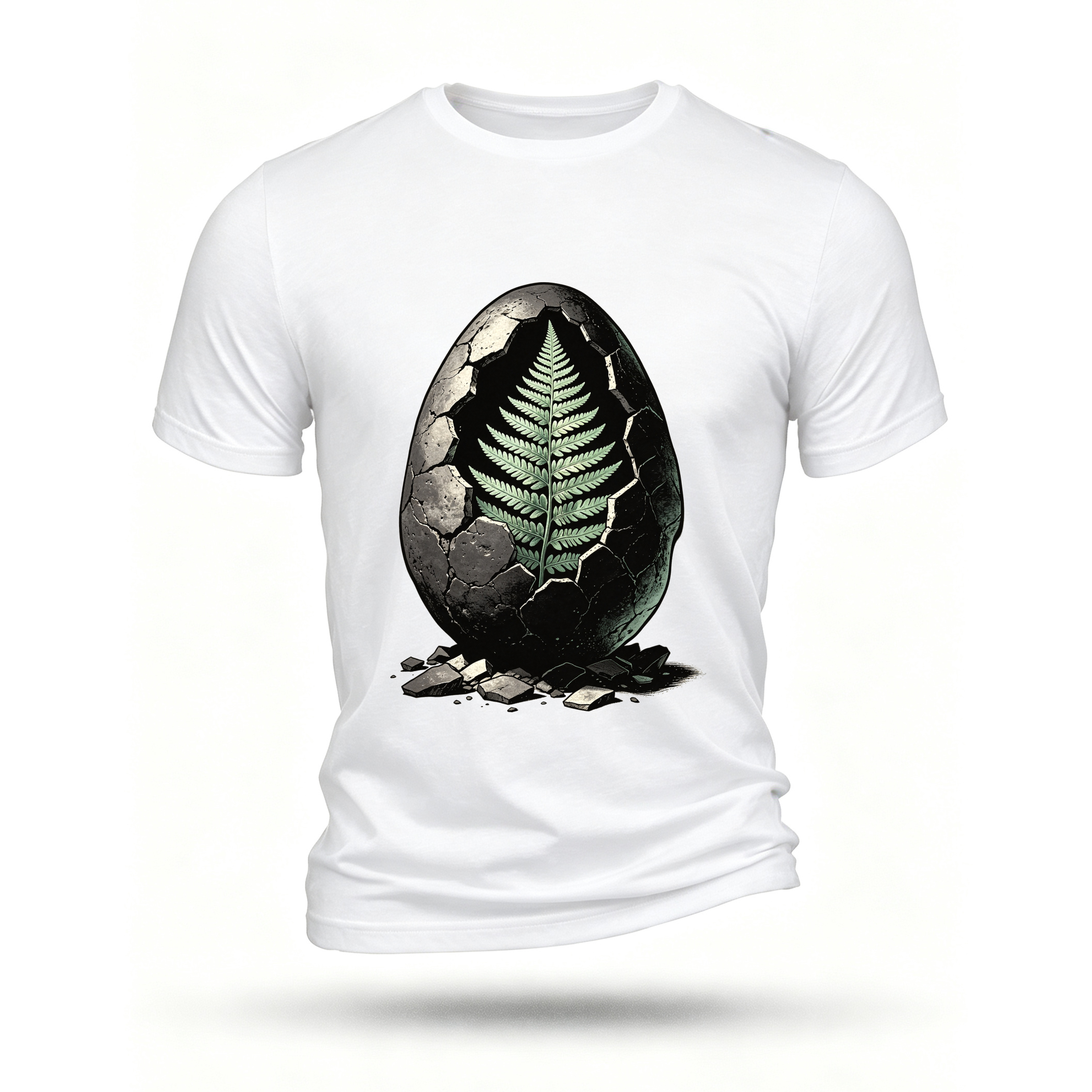 White T-shirt, front print