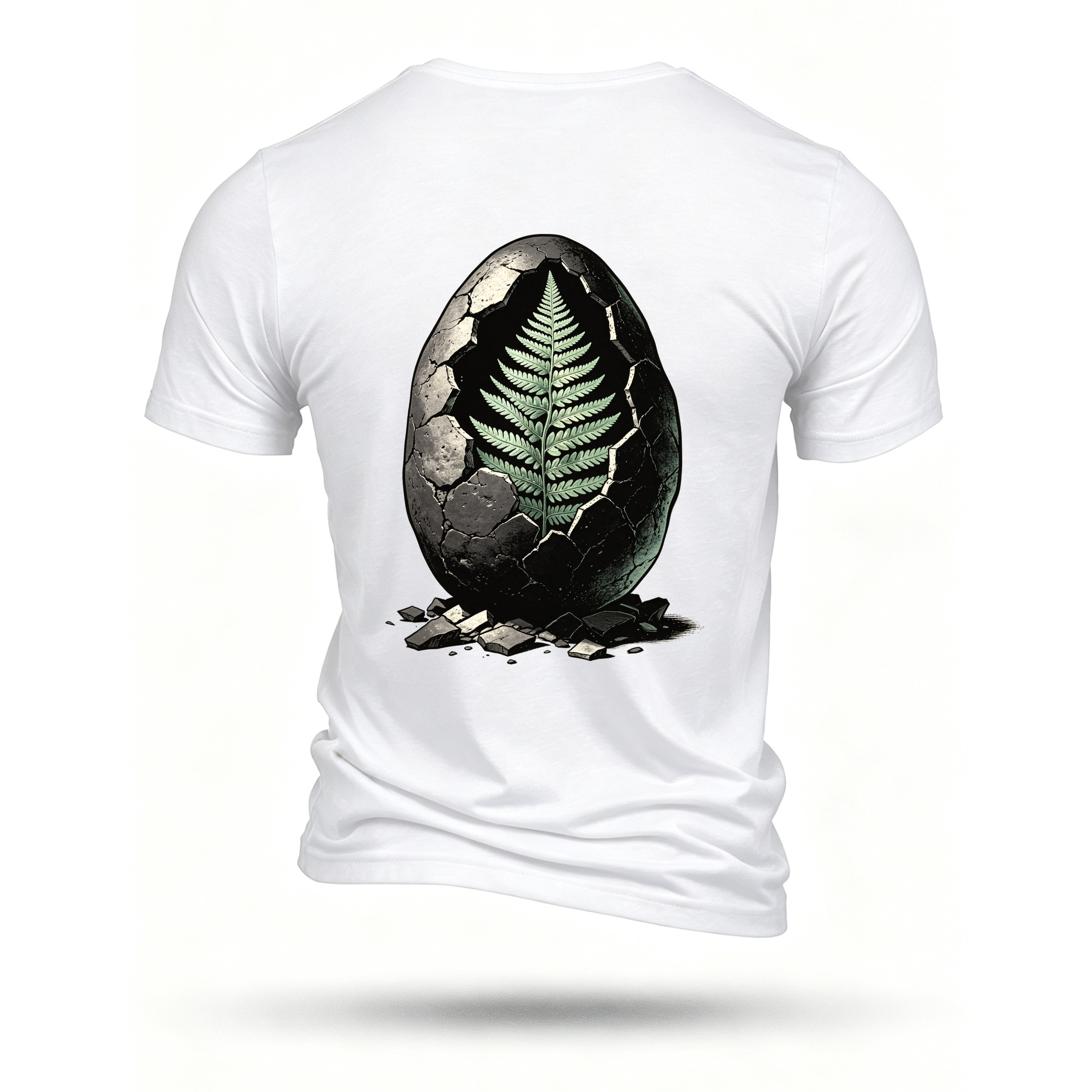 White T-shirt, back print