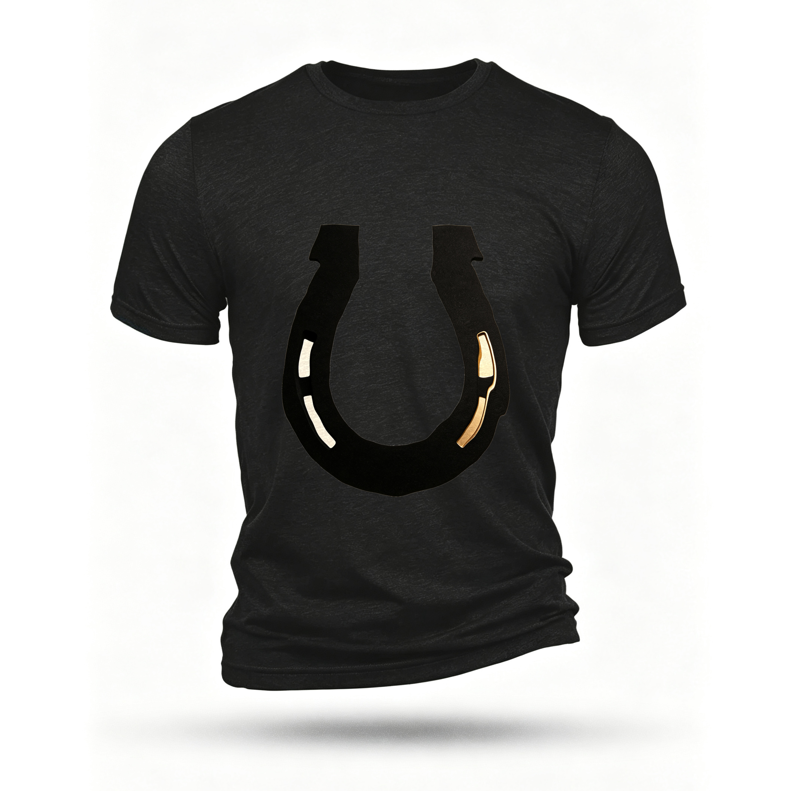 Black T-shirt, front print