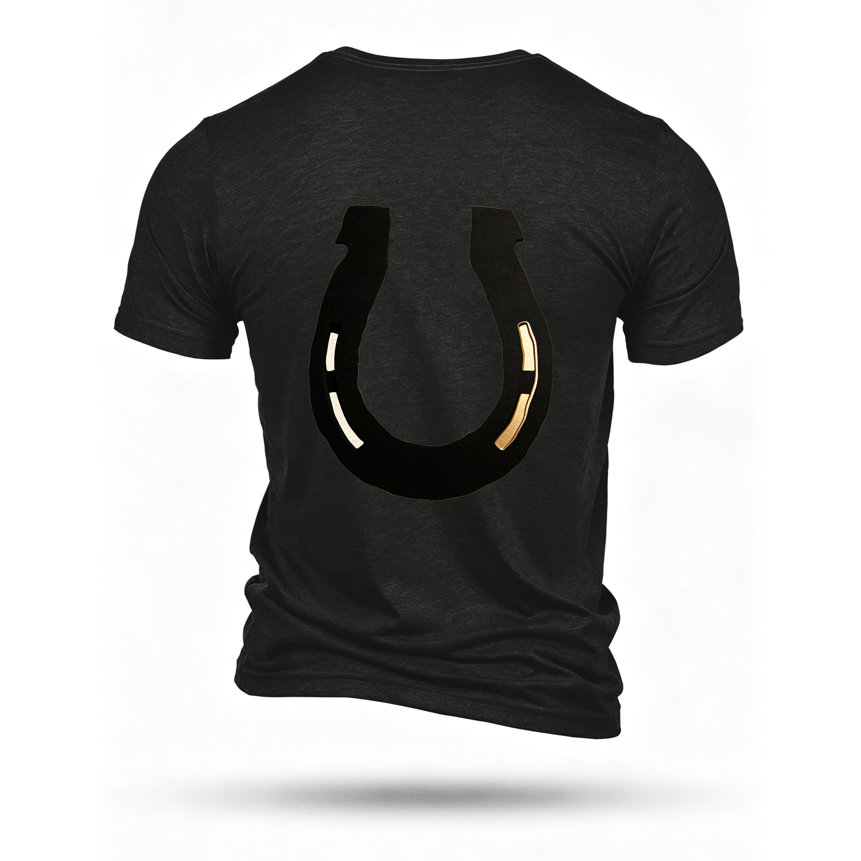 Black T-shirt, back print