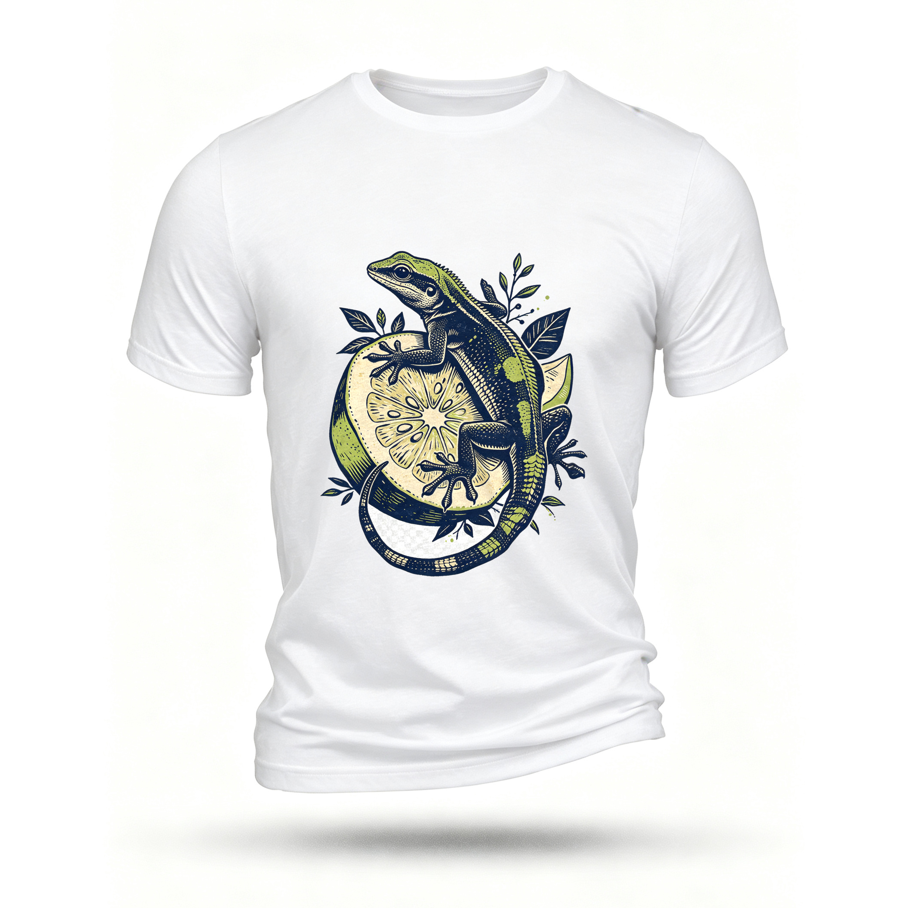 White T-shirt, front print