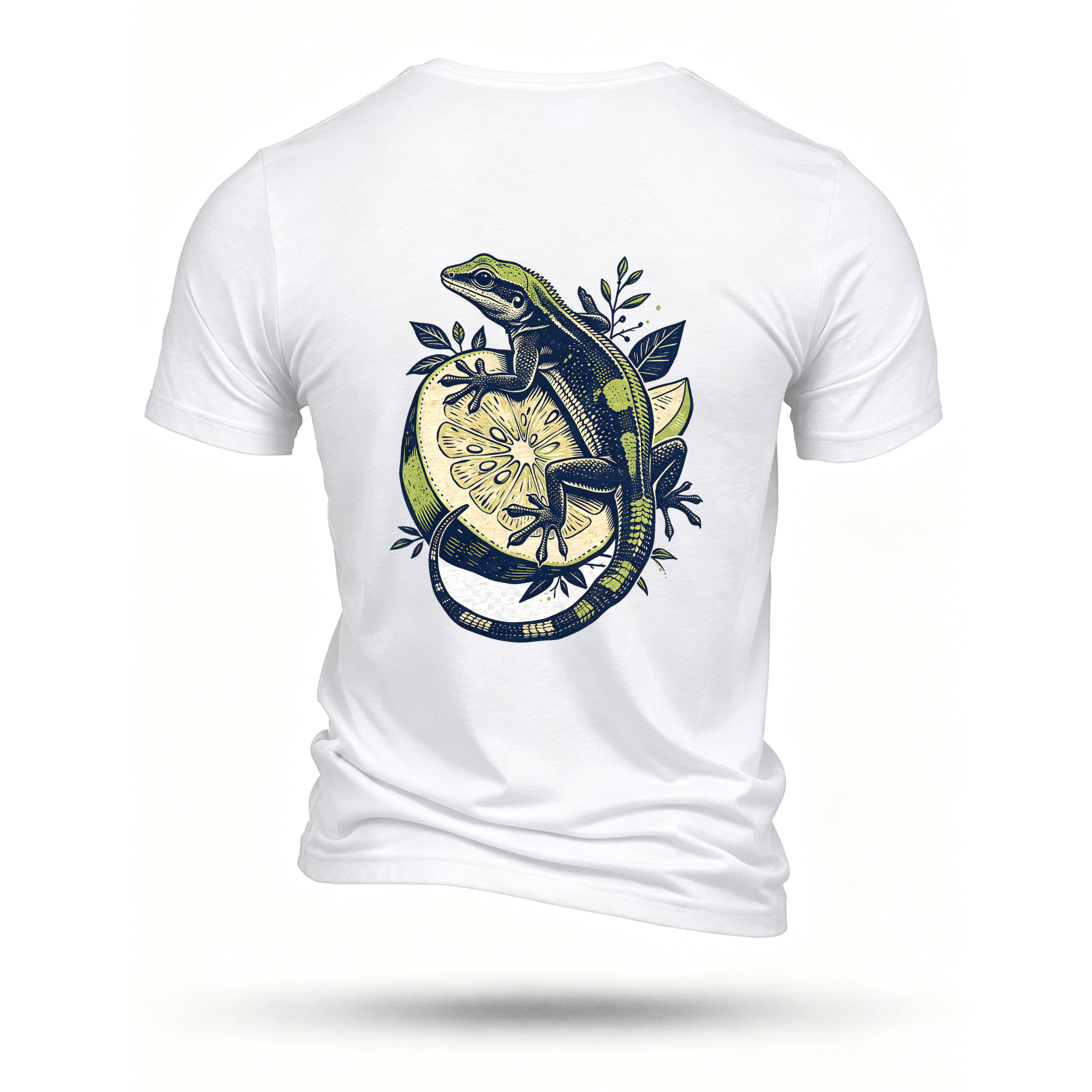 White T-shirt, back print
