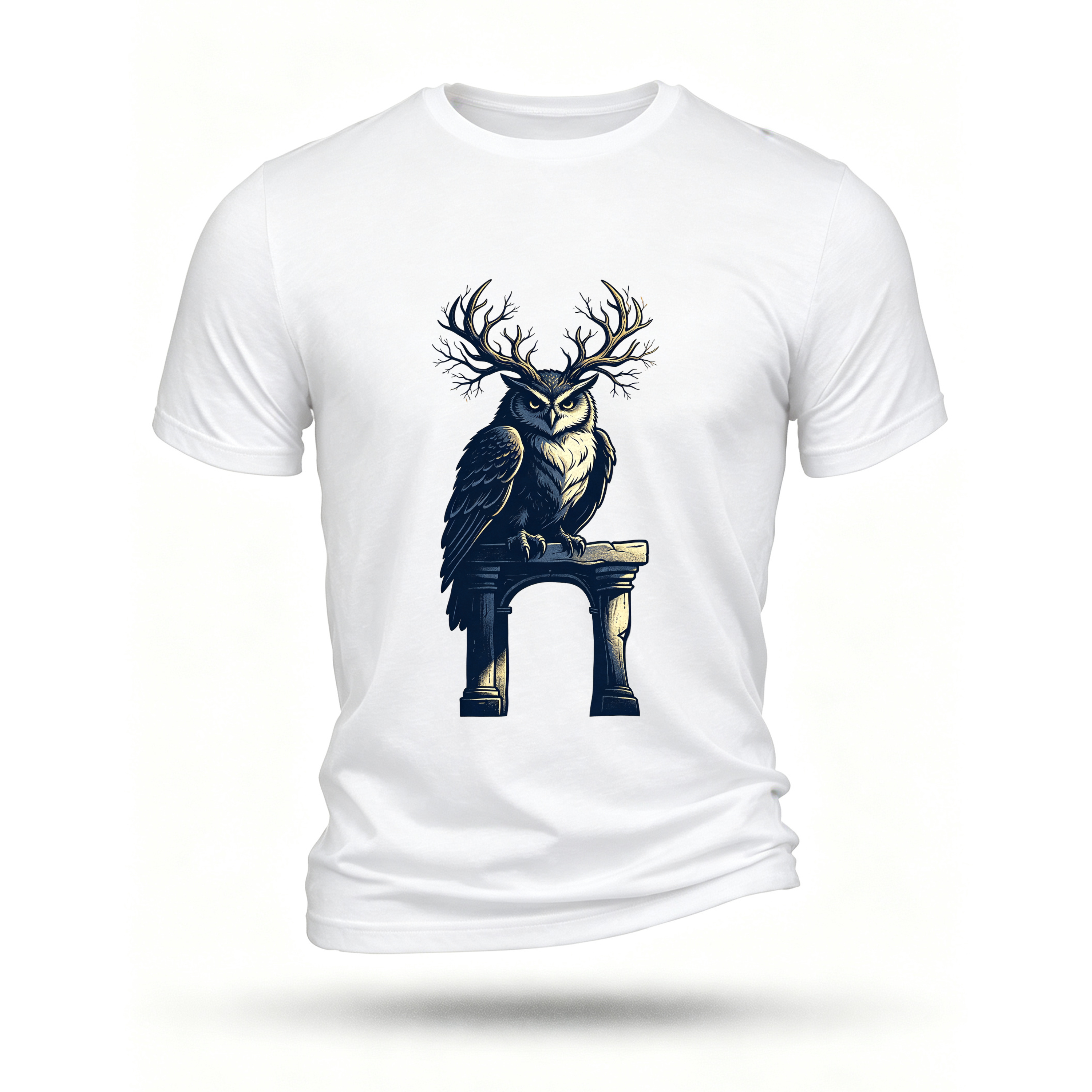White T-shirt, front print