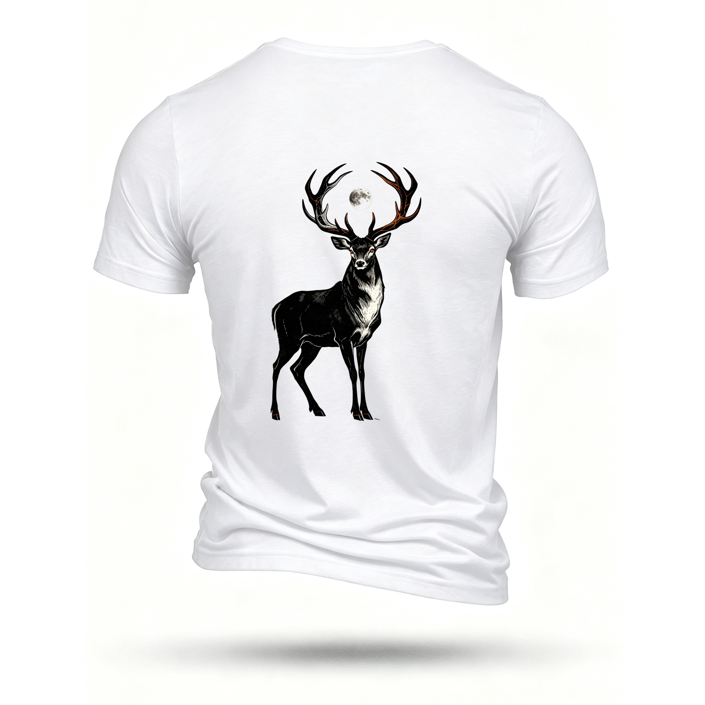 White T-shirt, back print