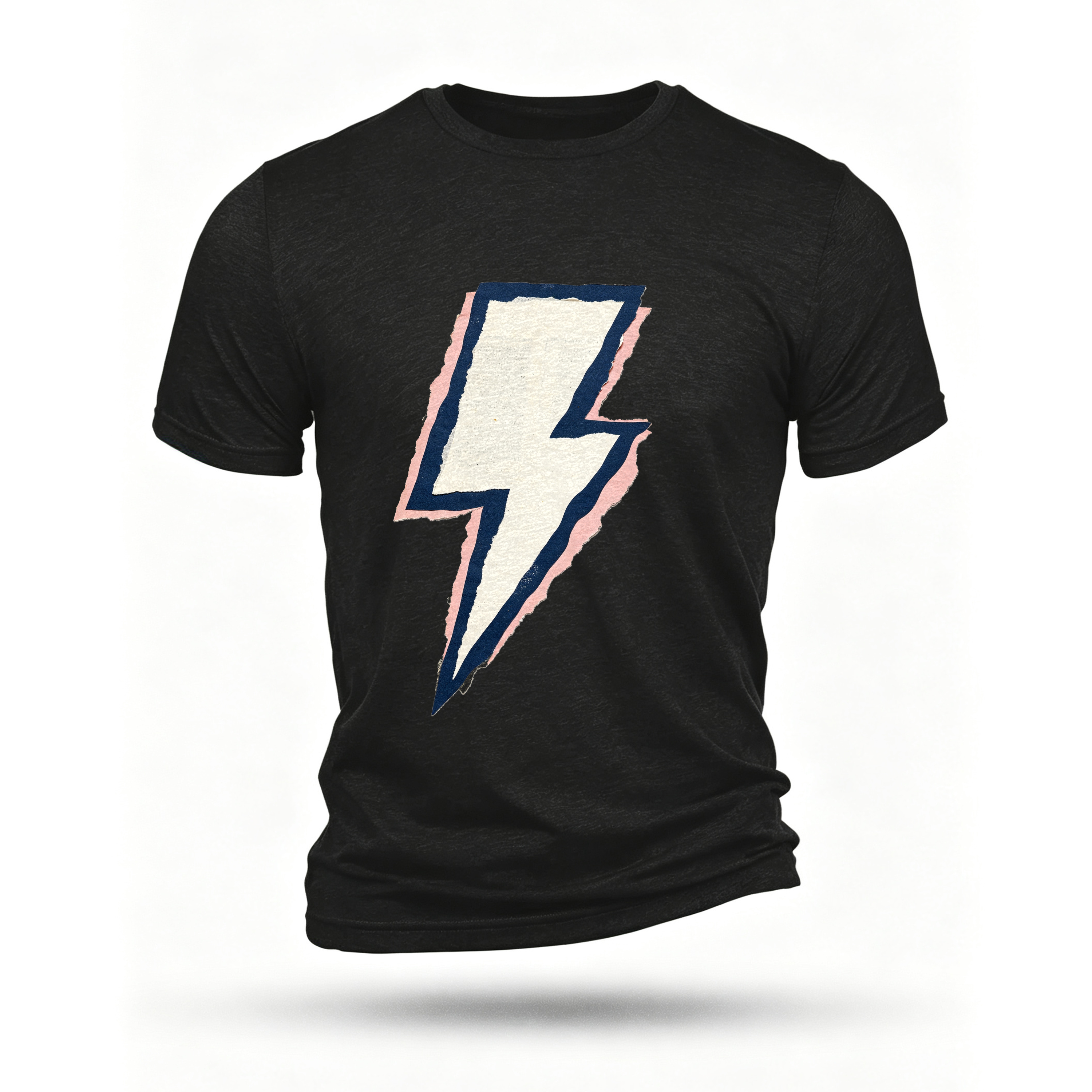 Black T-shirt, front print