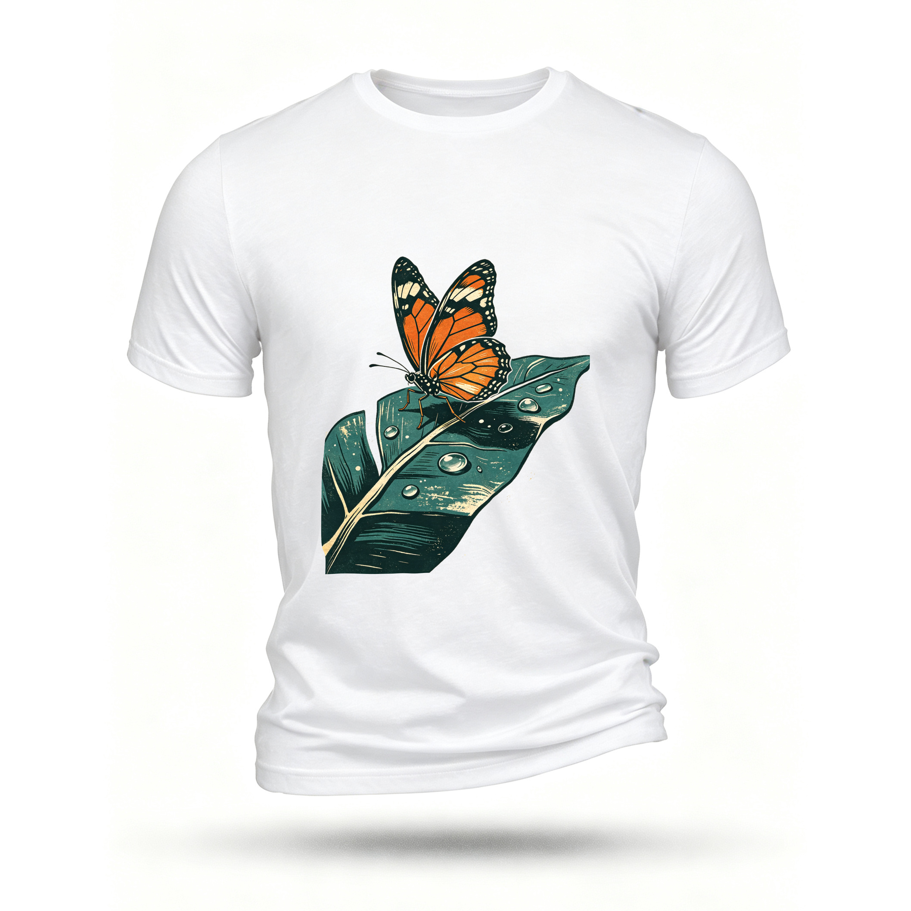 White T-shirt, front print