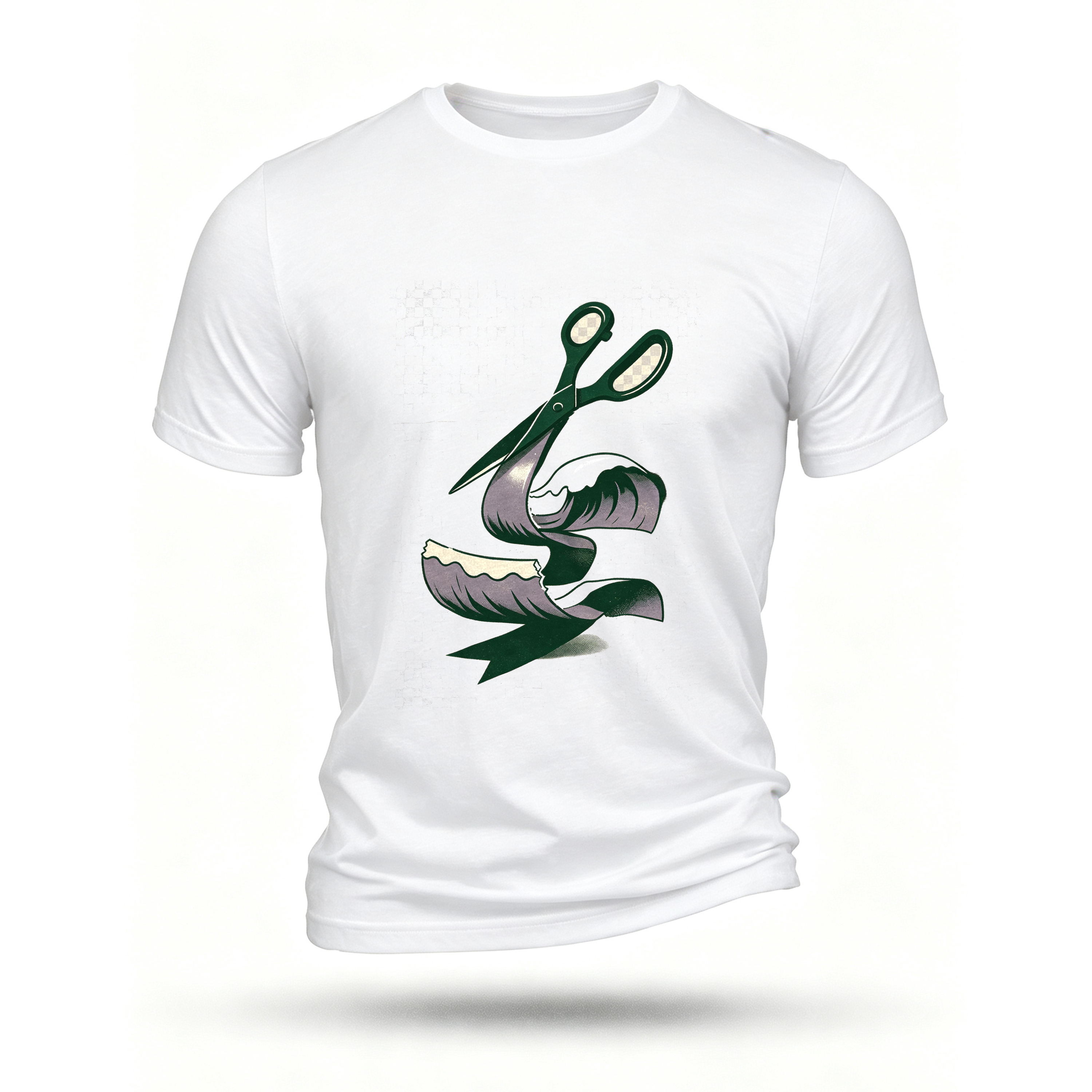 White T-shirt, front print